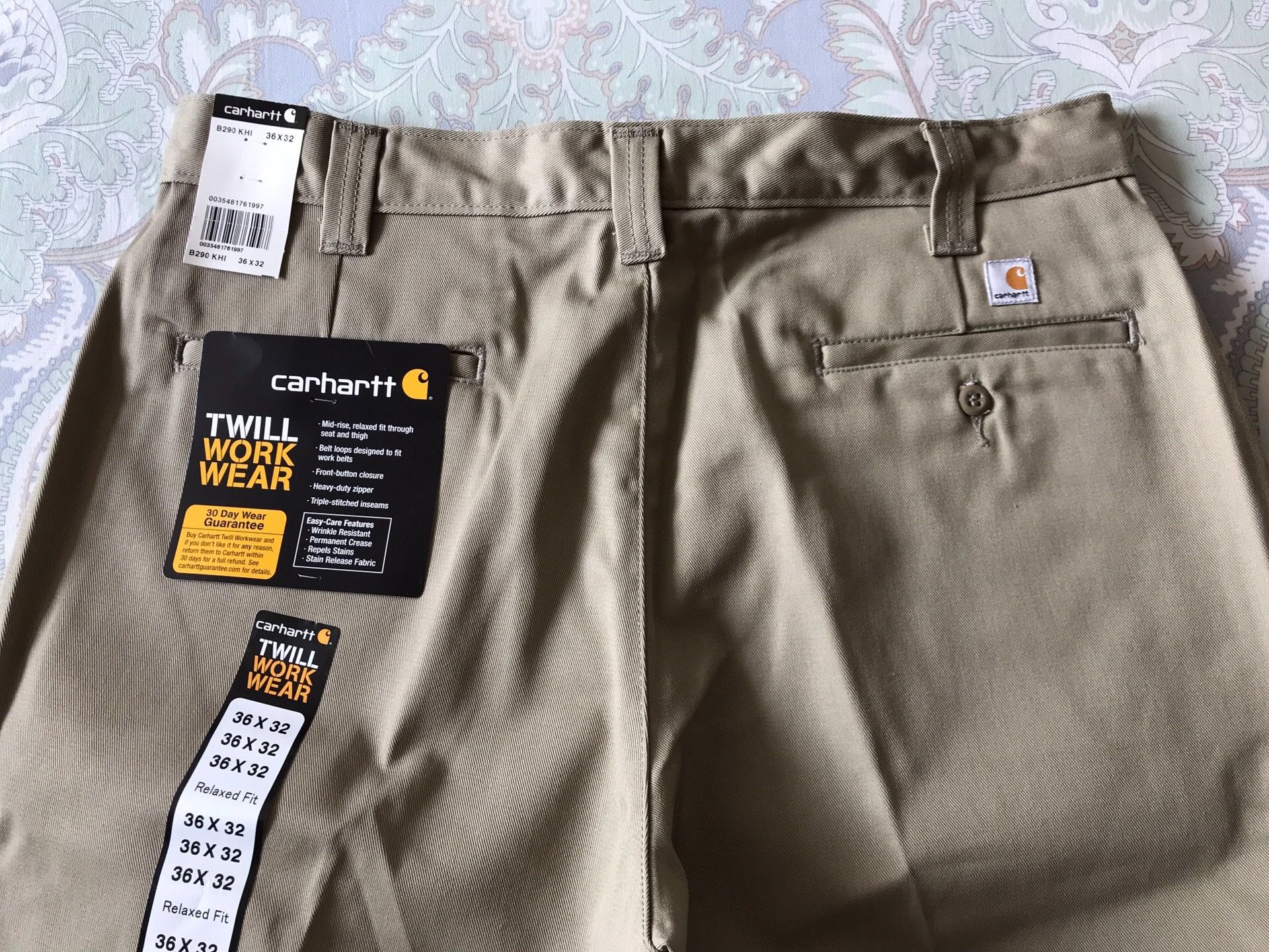 Carhartt Carhartt B290 KHI Work Pants Size US 36 / EU 52 - 5 Thumbnail