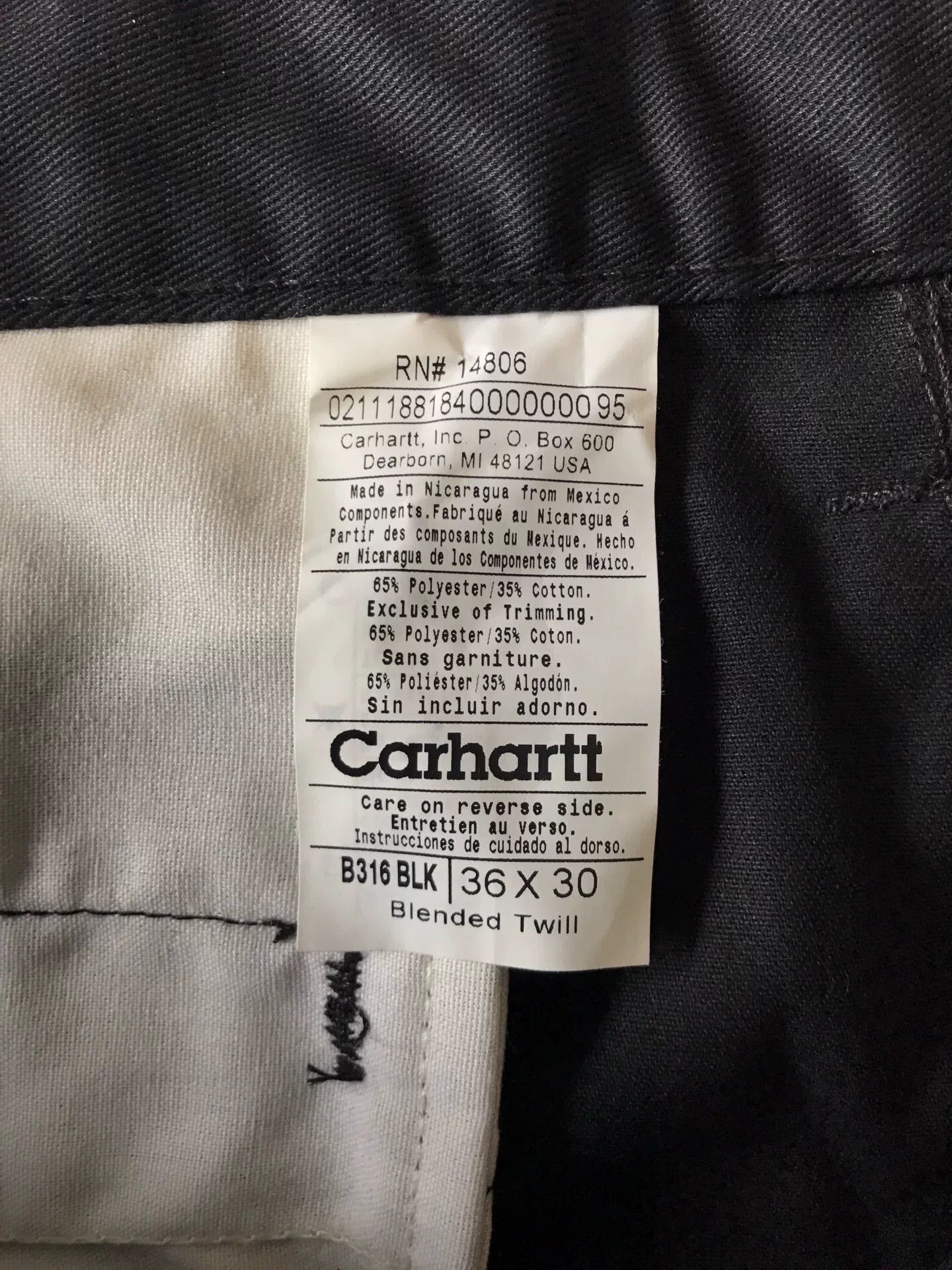 Carhartt Carhartt B316 Double Knee Work Pants Size US 36 / EU 52 - 9 Thumbnail