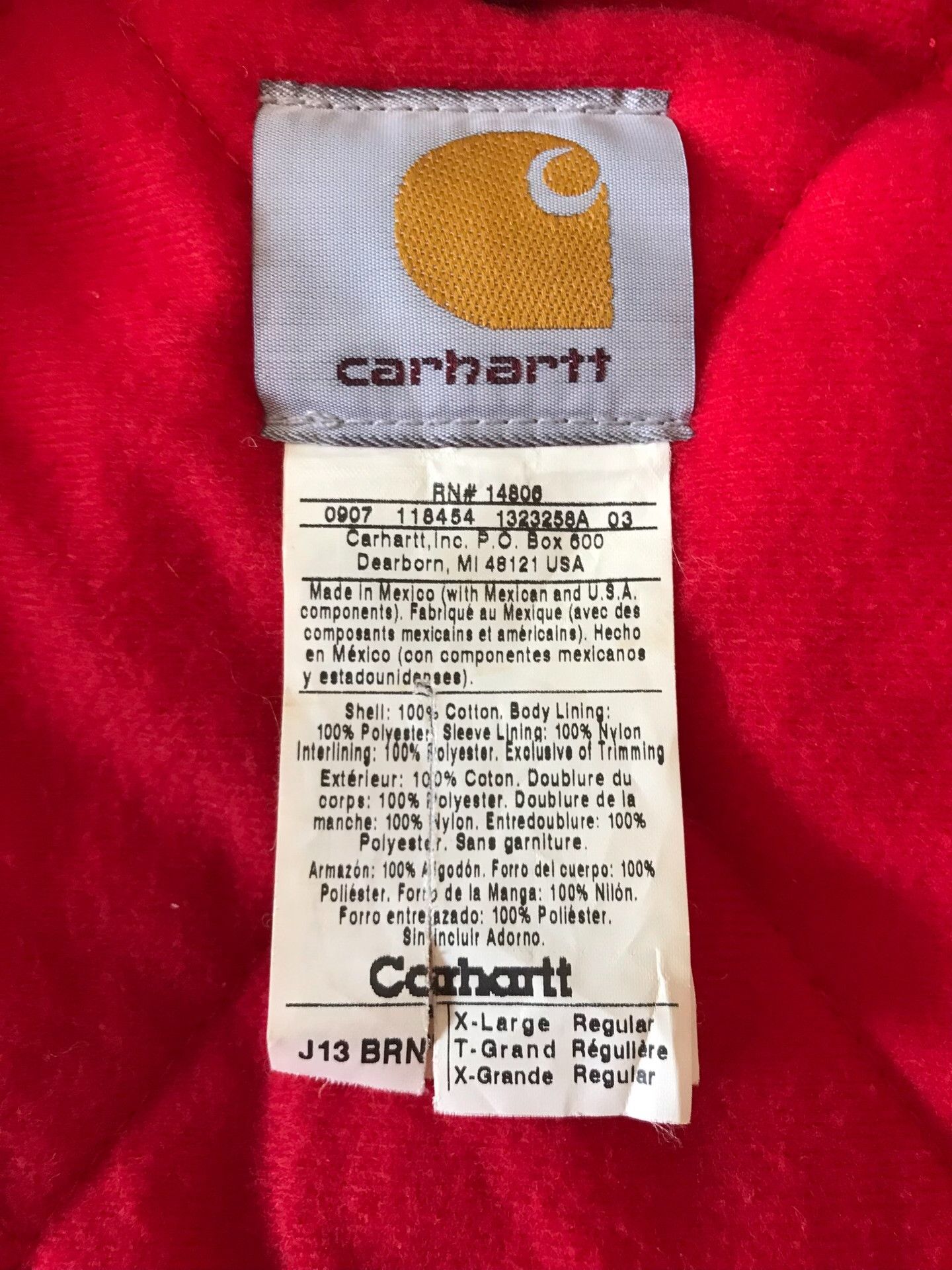 Carhartt Carhartt J13 Brown Canvas Jacket Size US XL / EU 56 / 4 - 9 Thumbnail