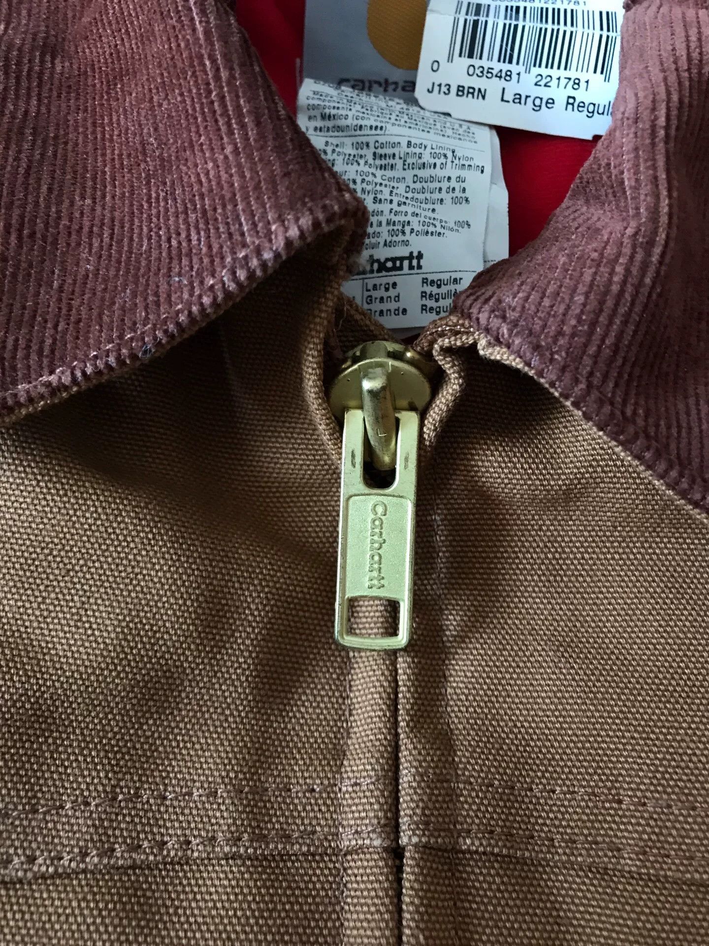 Carhartt Carhartt J13 Brown Canvas Jacket Size US L / EU 52-54 / 3 - 7 Thumbnail