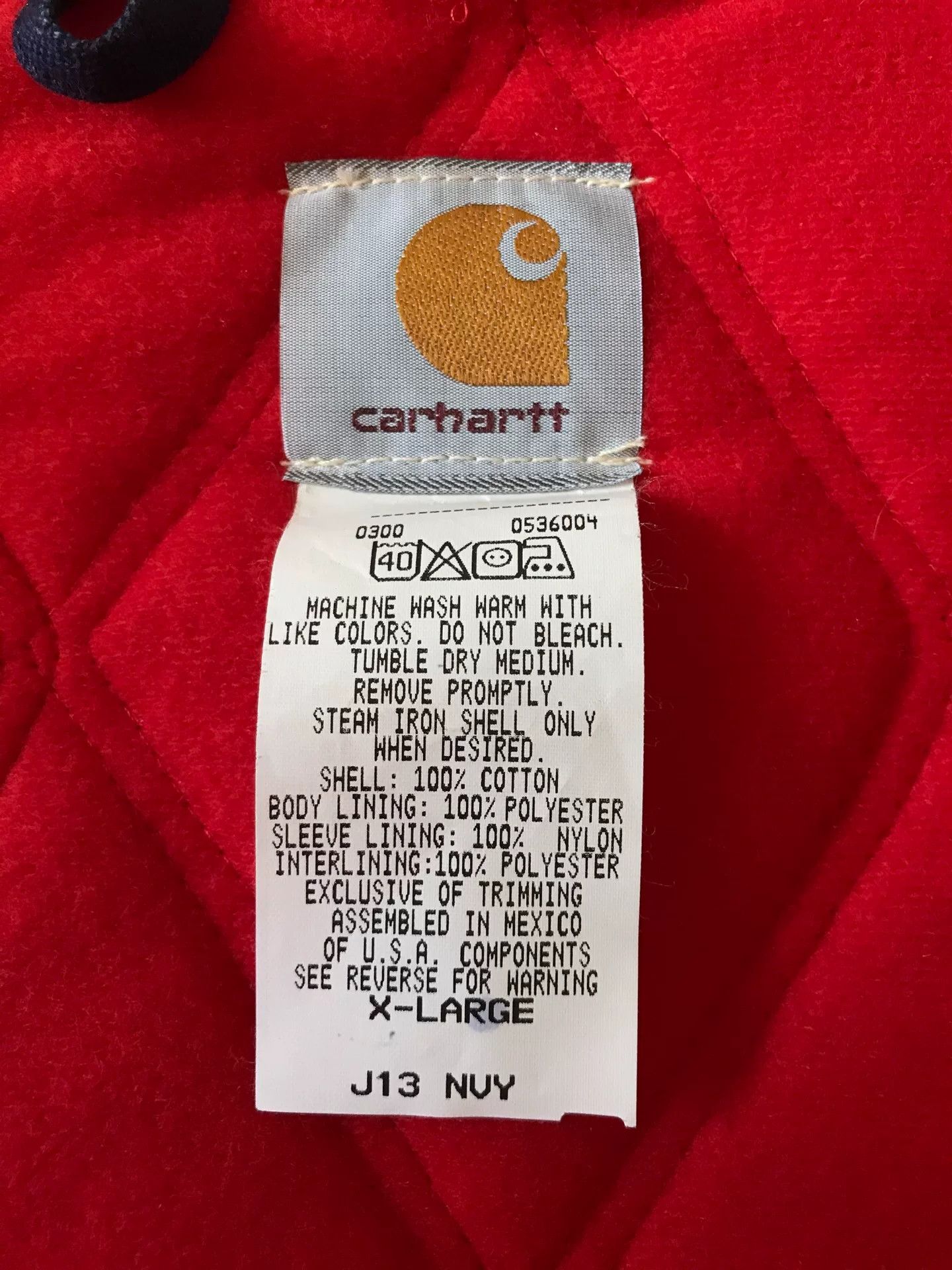 Carhartt Carhartt J13 NVY Canvas Work Jacket Size US XL / EU 56 / 4 - 9 Thumbnail