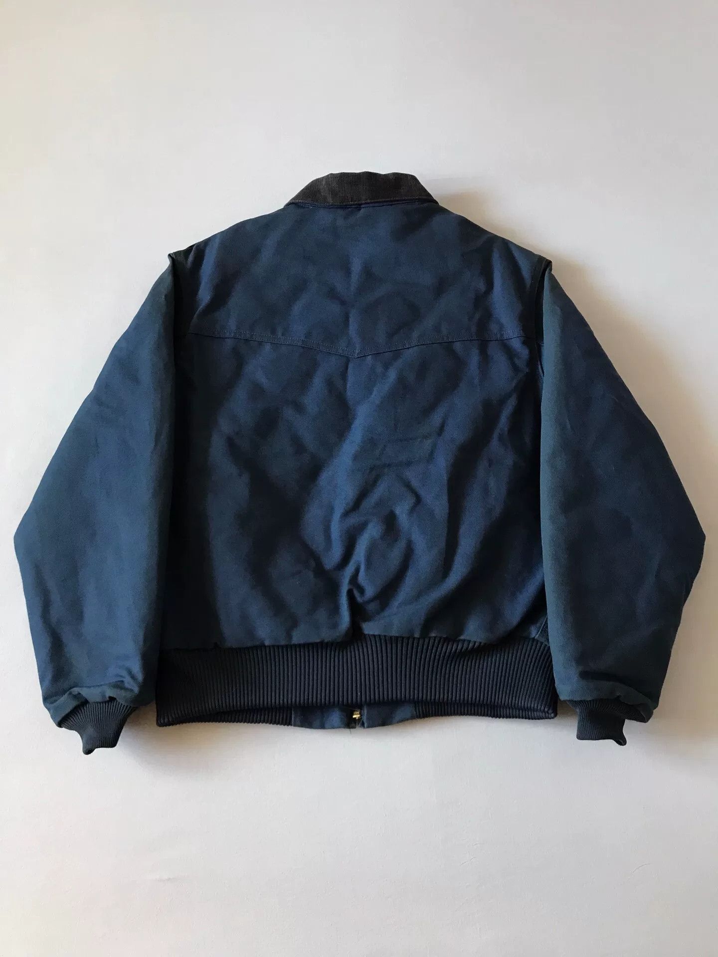 Carhartt Carhartt J13 NVY Canvas Work Jacket Size US XL / EU 56 / 4 - 2 Thumbnail