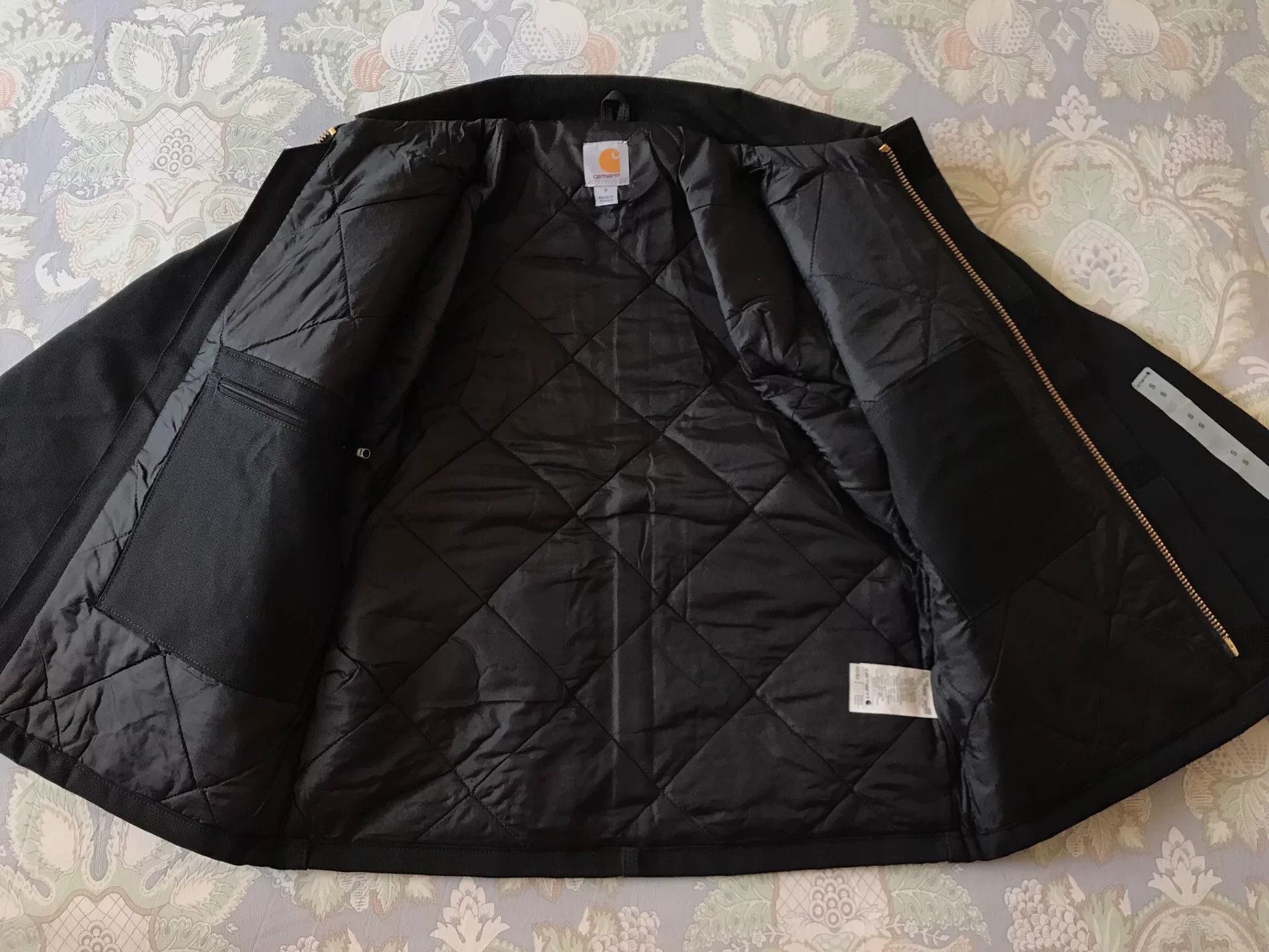 Carhartt Carhartt J002 Black Canvas Work Jacket Size US S / EU 44-46 / 1 - 3 Thumbnail