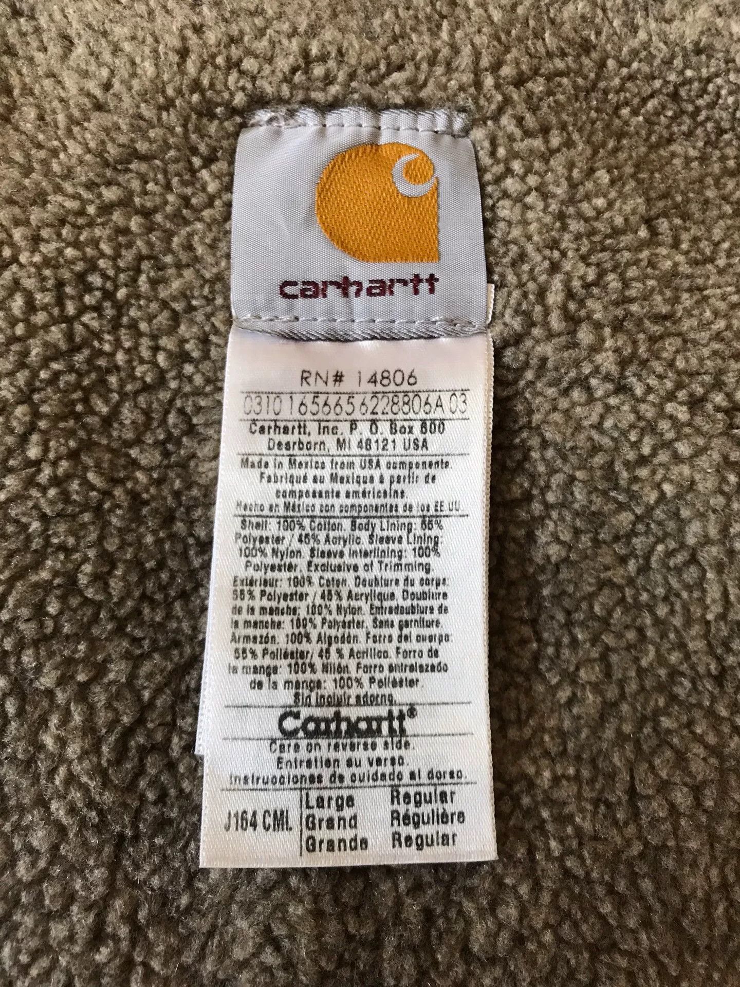 Carhartt Carhartt J164 Washed Canvas Work Jacket Size US L / EU 52-54 / 3 - 9 Thumbnail