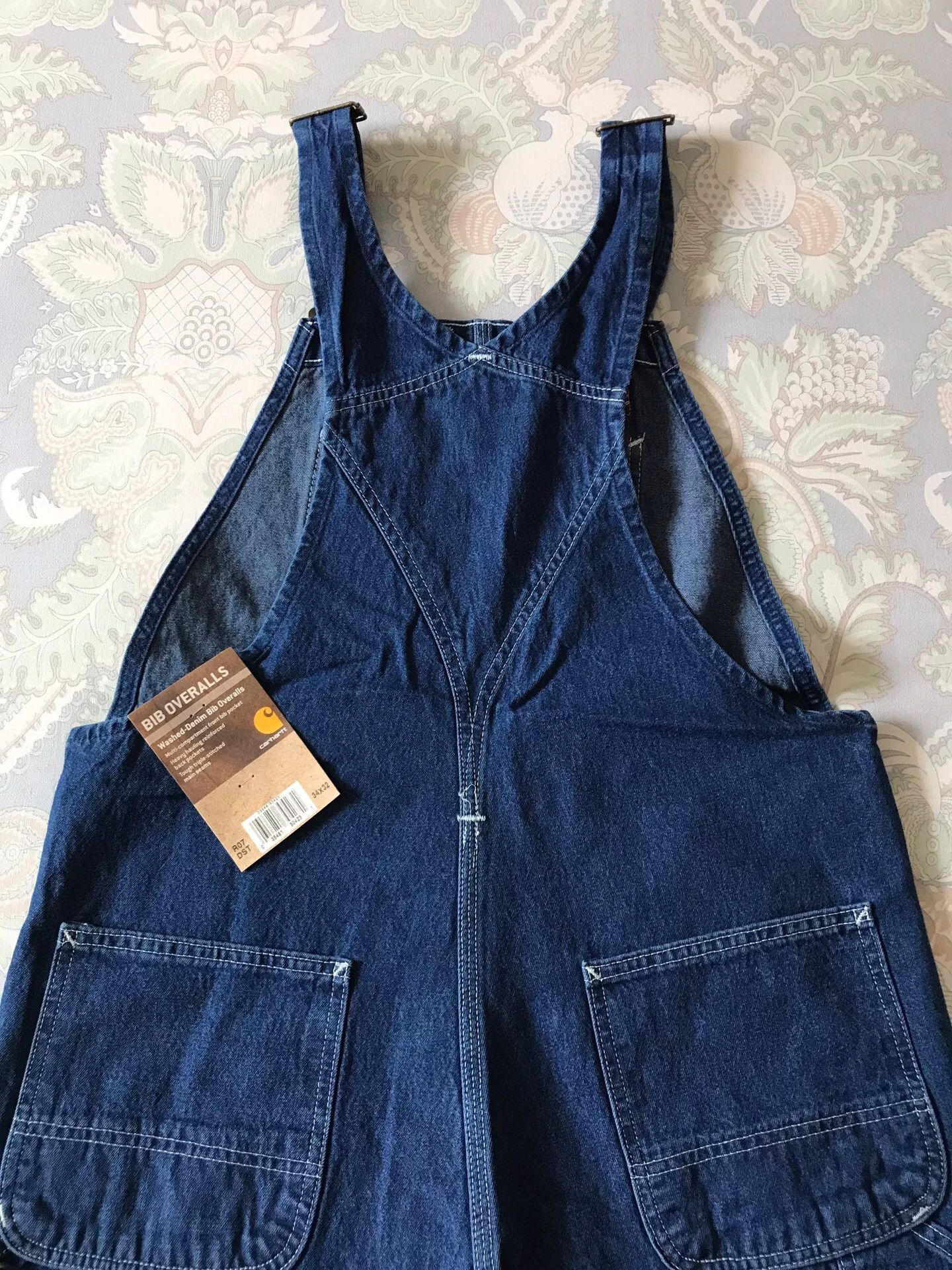 Carhartt Carhartt R07 Washed Denim Overalls W34L32 Size US 34 / EU 50 - 2 Thumbnail