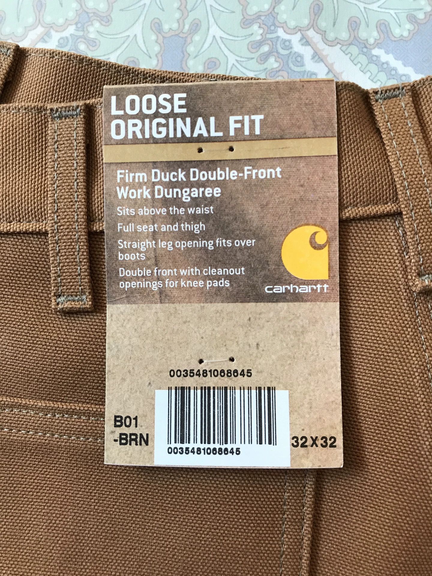 Carhartt Carhartt B01 BRN W32L32 Work Pants Size US 32 / EU 48 - 9 Thumbnail