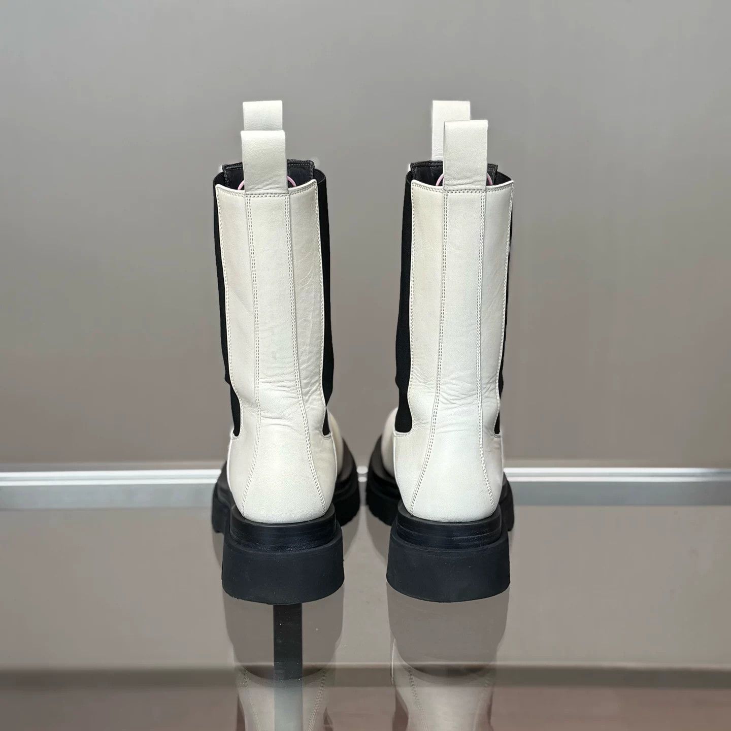 Bottega Veneta Bottega Veneta White Thick-Soled Boots Size US 6 / IT 36 - 4 Thumbnail