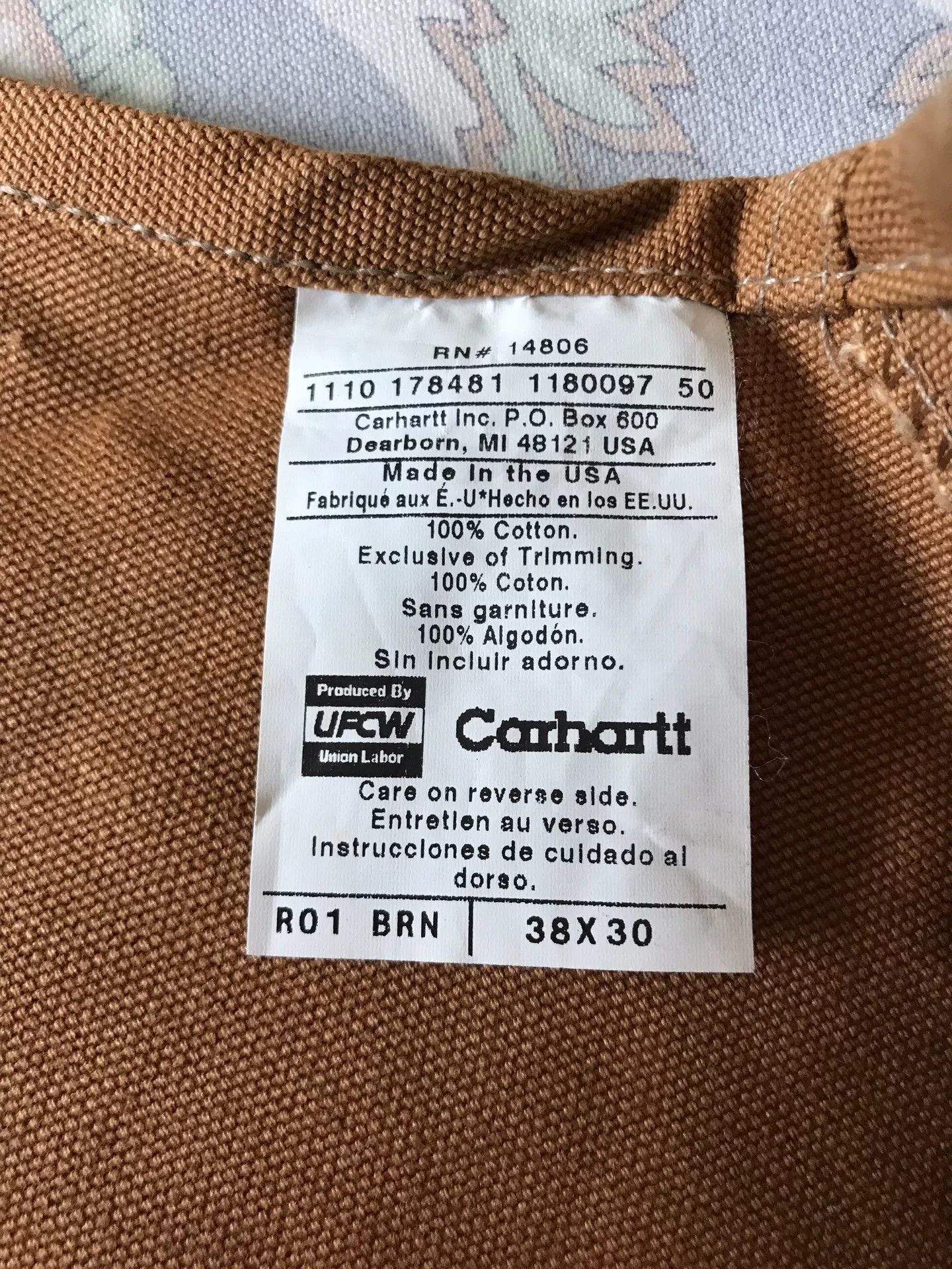 Carhartt Carhartt R01 Brown Overalls W38L30 Size US 38 / EU 54 - 9 Thumbnail