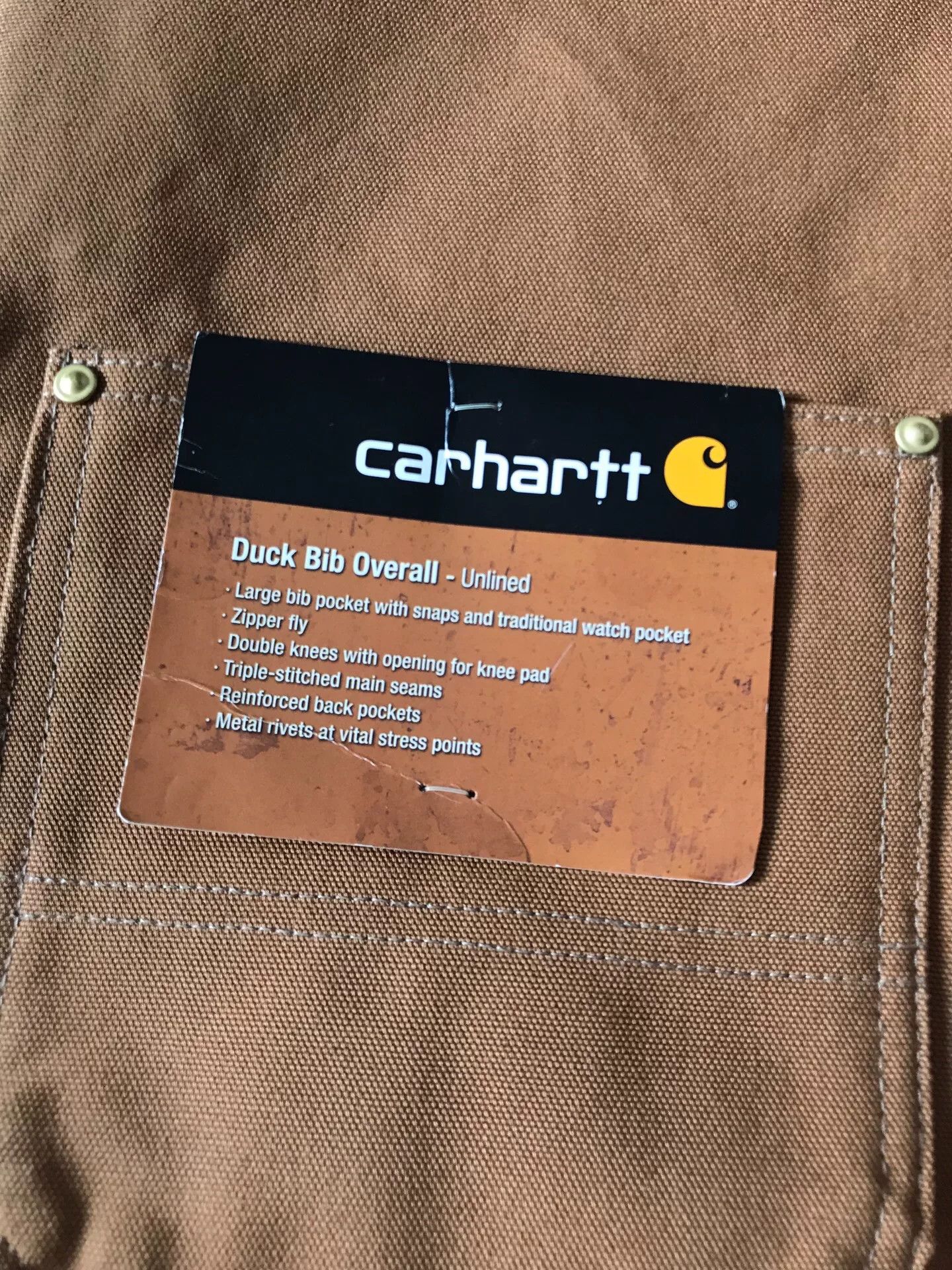 Carhartt Carhartt R01 Brown Overalls W38L30 Size US 38 / EU 54 - 8 Thumbnail