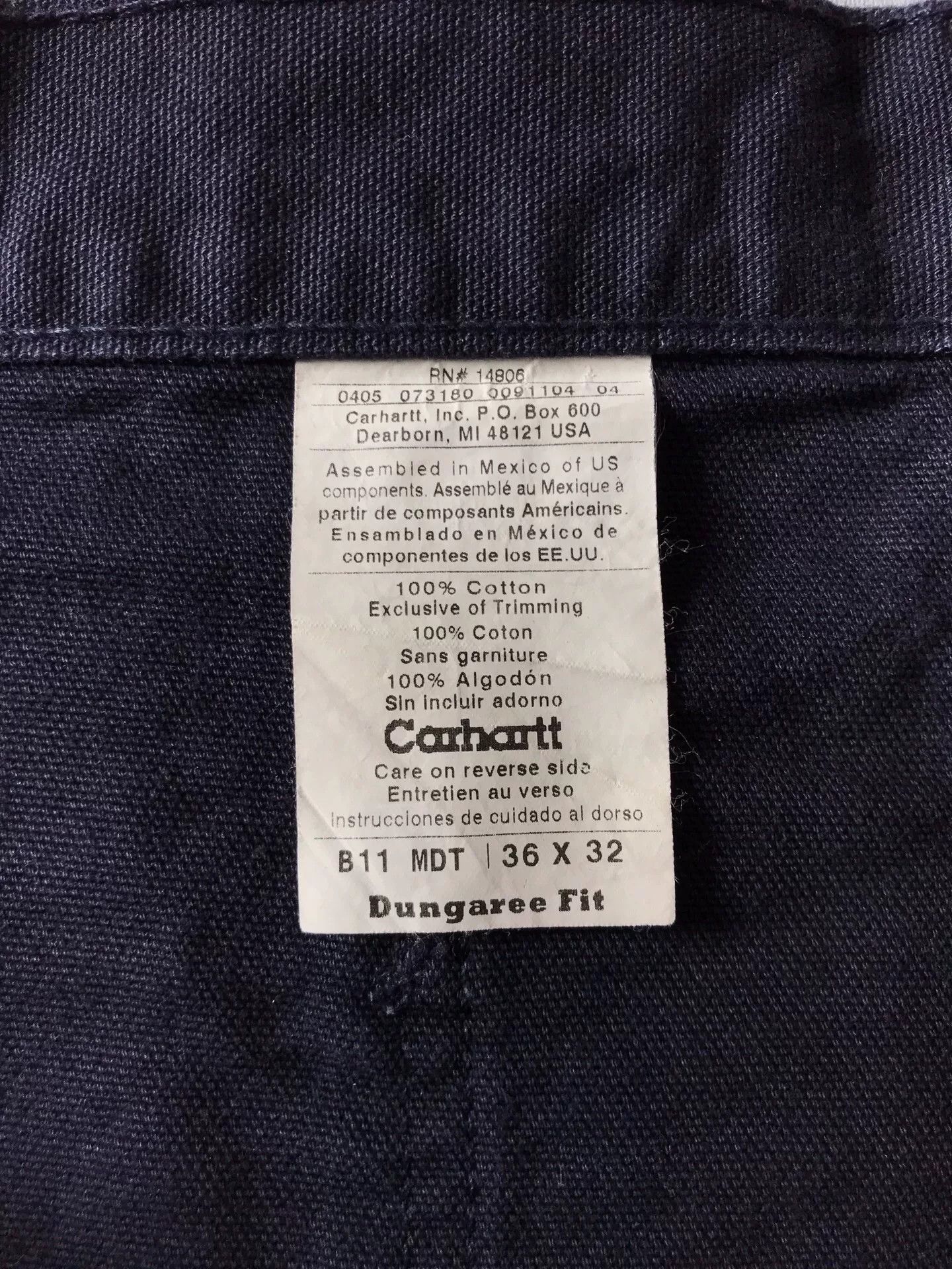 Carhartt Carhartt B11 MDT Washed Canvas Work Pants Size US 36 / EU 52 - 9 Thumbnail
