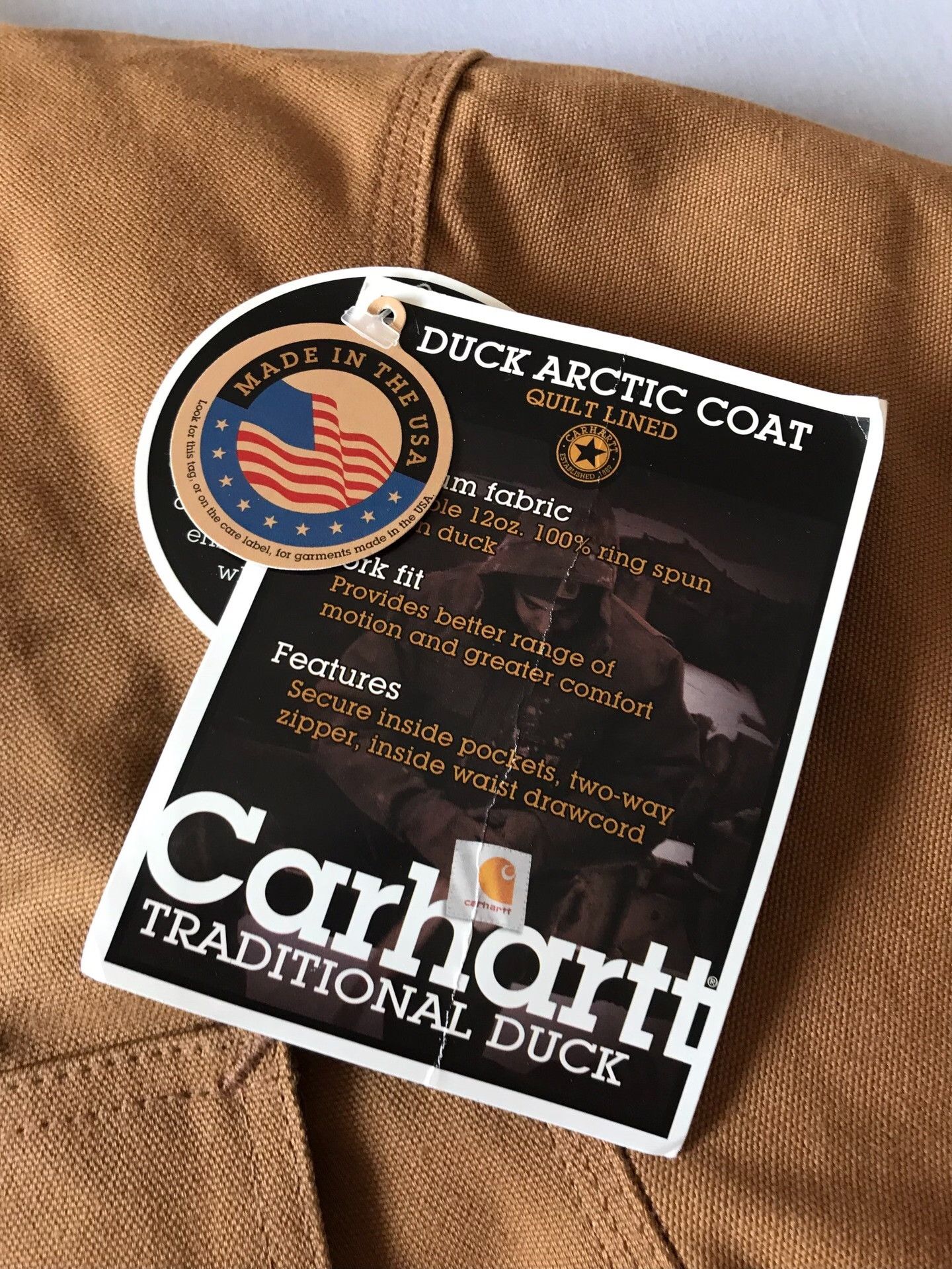 Carhartt Carhartt C03 BRN Canvas Work Jacket Size US S / EU 44-46 / 1 - 8 Thumbnail
