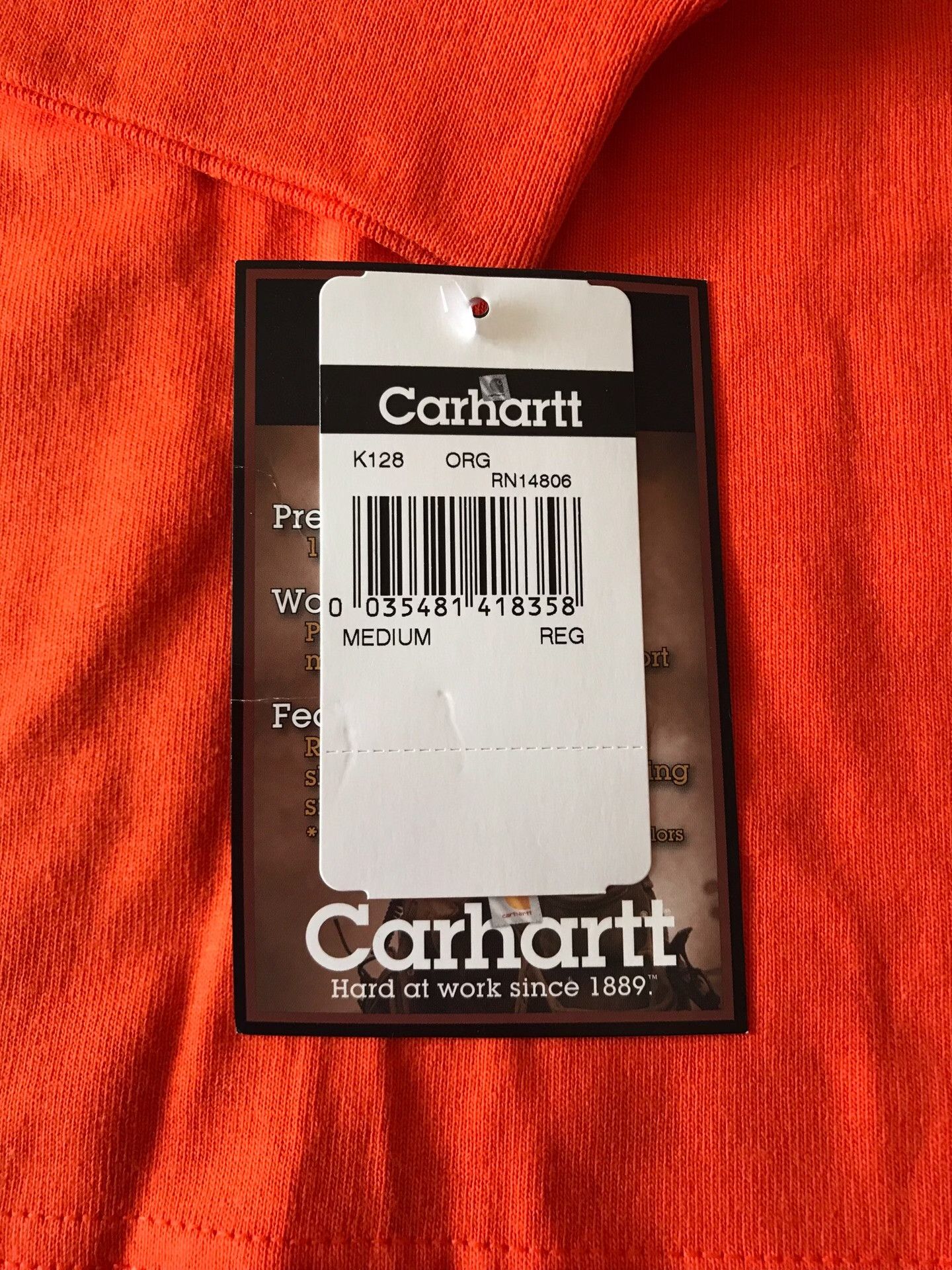 Carhartt Carhartt K128 Henley Long-Sleeve T-Shirt Size US M / EU 48-50 / 2 - 8 Thumbnail