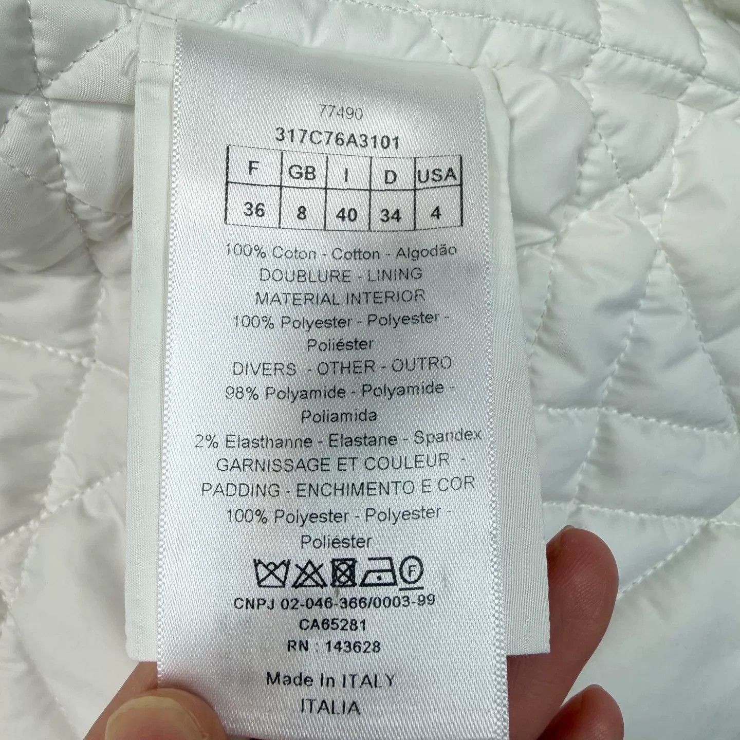 Dior Dior White Bee Embroidery Zip Hood Jacket Size XS / US 0-2 / IT 36-38 - 4 Thumbnail