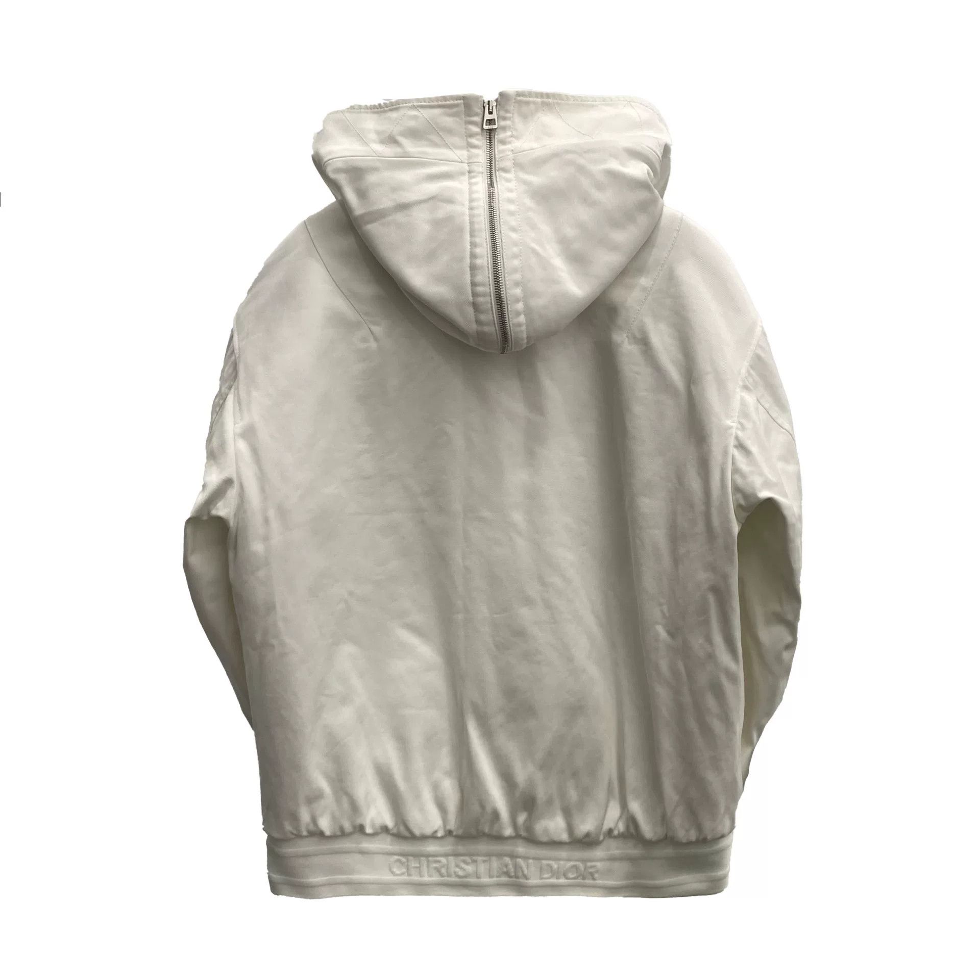 Dior Dior White Bee Embroidery Zip Hood Jacket Size XS / US 0-2 / IT 36-38 - 2 Thumbnail