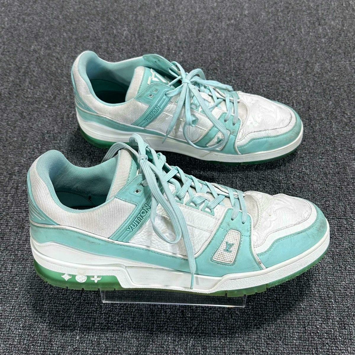 Louis Vuitton Louis Vuitton Trainer Embossed Tiffany Green Size US 10 / EU 43 - 3 Thumbnail
