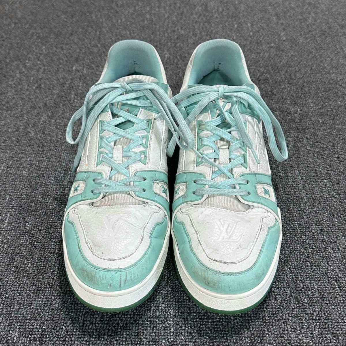 Louis Vuitton Louis Vuitton Trainer Embossed Tiffany Green Size US 10 / EU 43 - 4 Thumbnail