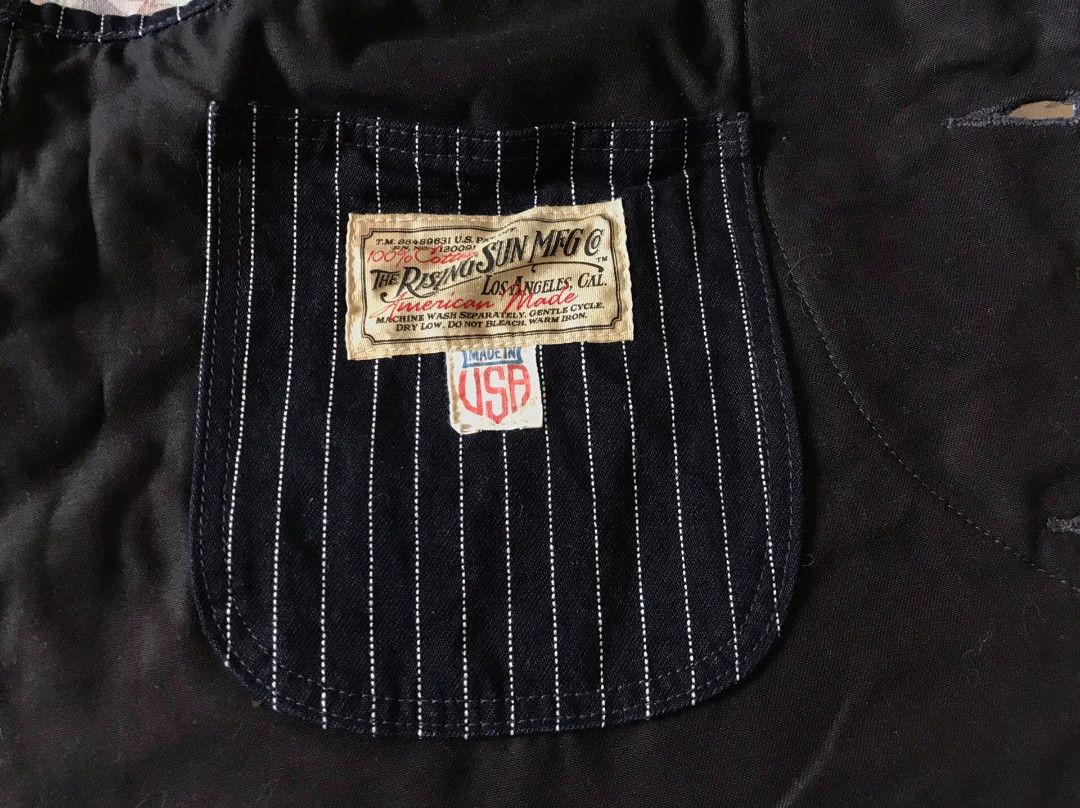 Rising Sun & Co. Rising Sun US Striped Canvas Work Vest XS Size US XS / EU 42 / 0 - 8 Thumbnail