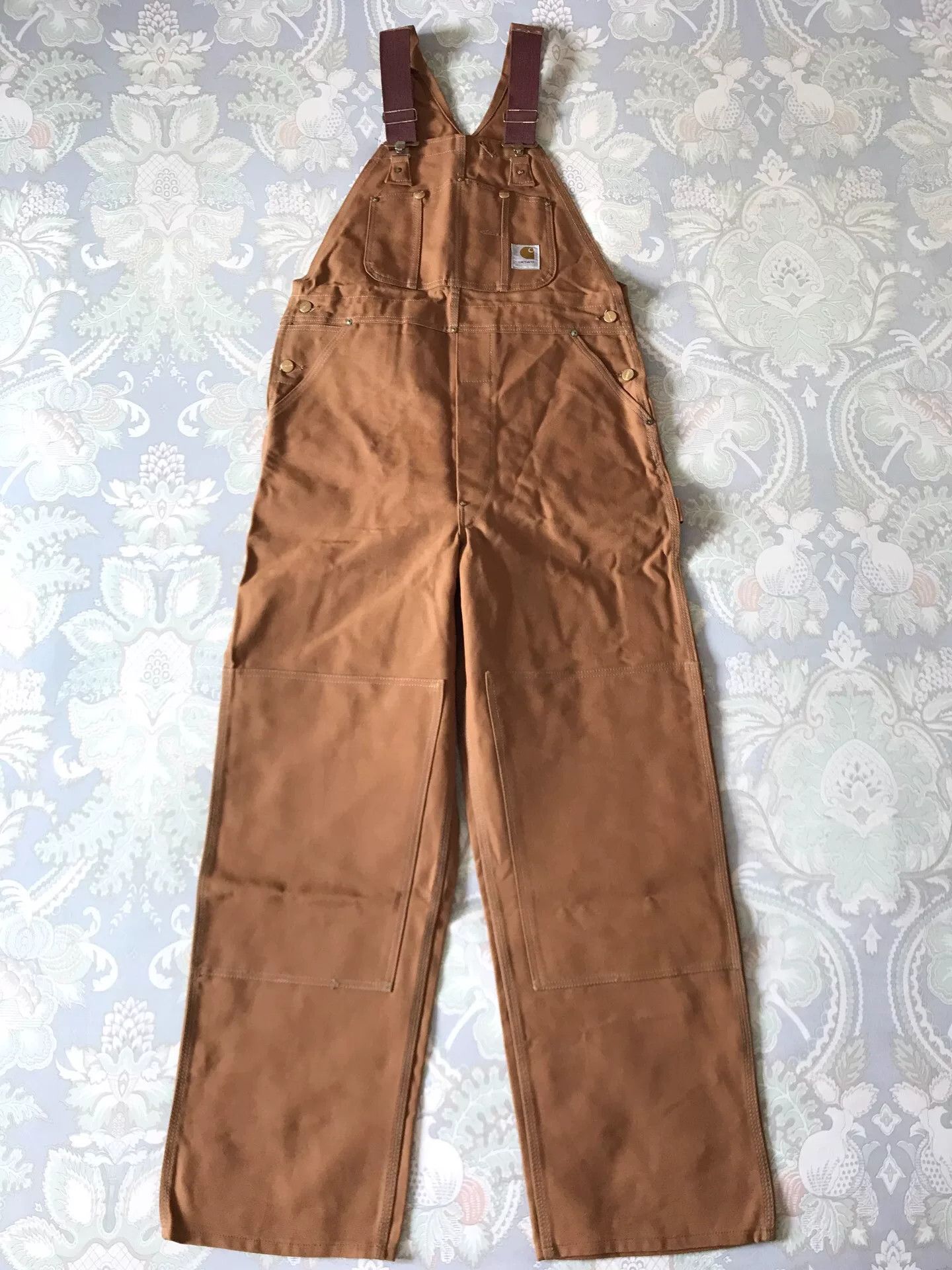 Carhartt 1970s Carhartt Vintage USA Canvas Overalls Size US 38 / EU 54 - 3 Thumbnail