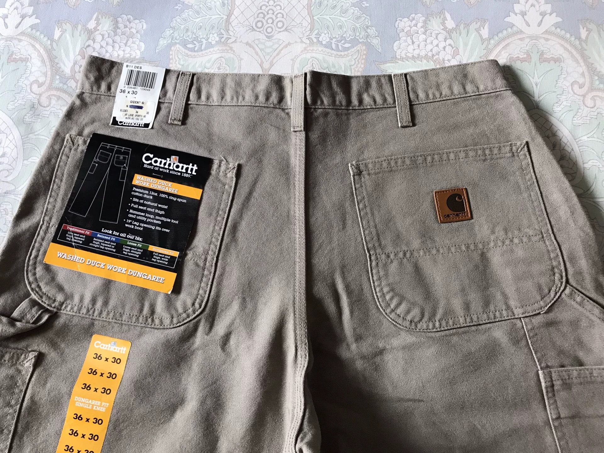 Carhartt Carhartt B11 DES Washed Canvas Work Pants Size US 36 / EU 52 - 5 Thumbnail