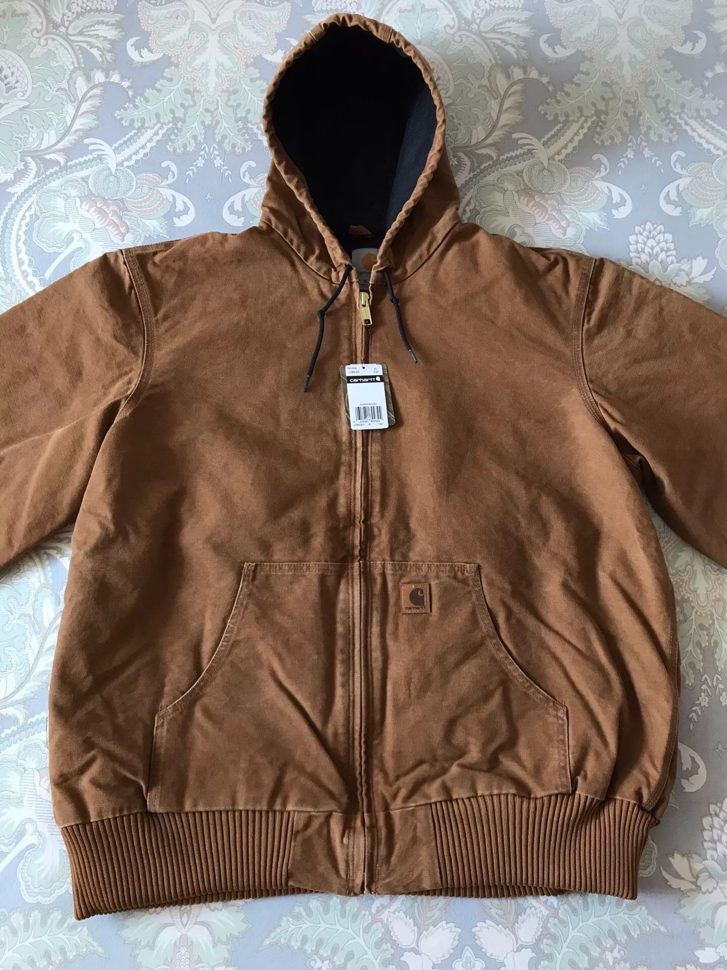 Carhartt Carhartt J130 Brown XL-Tall Hooded Jacket Size US XL / EU 56 / 4 - 4 Thumbnail