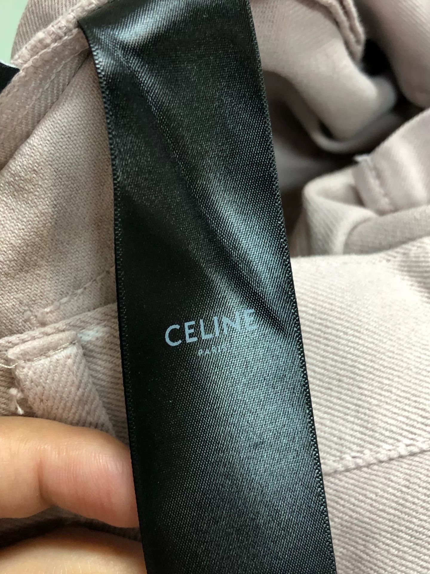 Celine Celine Gray-Pink Gold Button Straight Jeans 26 Size 26" / US 2 / IT 38 - 4 Thumbnail