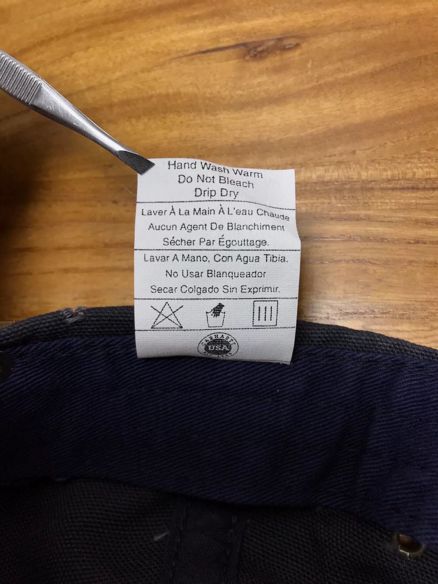 Carhartt Carhartt A75 PTB Oil Blue Baseball Cap Size ONE SIZE - 9 Thumbnail