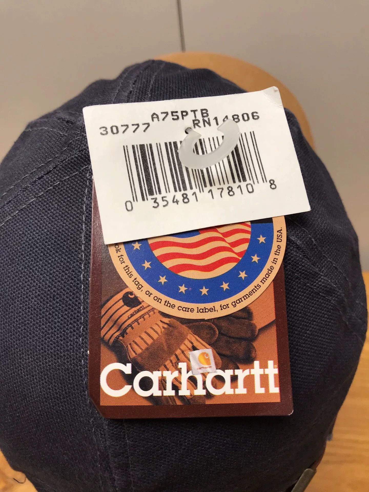 Carhartt Carhartt A75 PTB Oil Blue Baseball Cap Size ONE SIZE - 7 Thumbnail