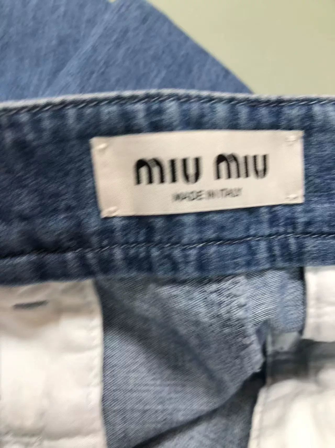 Miu Miu Miu Miu Vintage Blue Straight Jeans Size 38" / US 16 / IT 52 - 3 Thumbnail