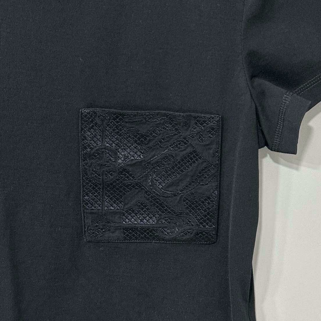 Hermes Hermes Pocket Logo Slim Short Sleeve Size XS / US 0-2 / IT 36-38 - 4 Thumbnail