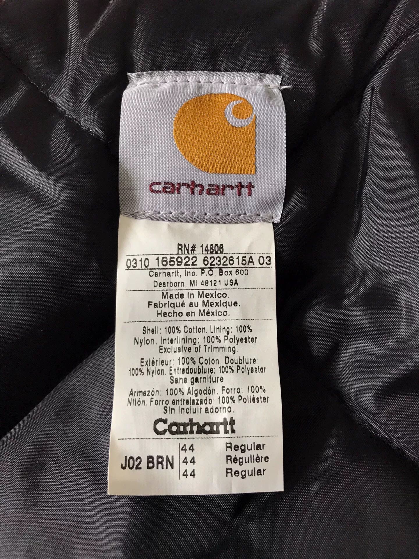 Carhartt Carhartt J02 Brown Canvas Work Jacket Size US S / EU 44-46 / 1 - 9 Thumbnail
