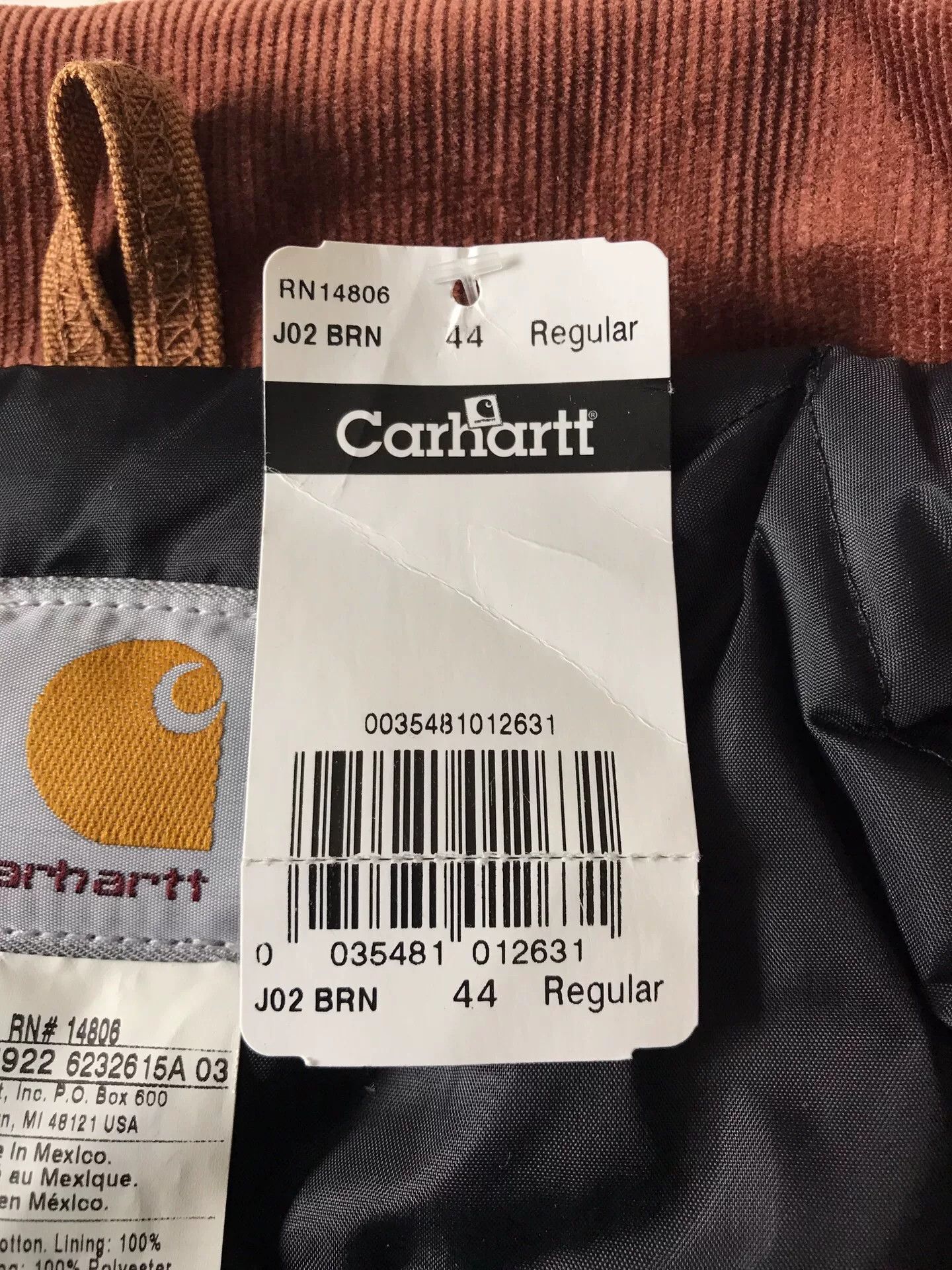 Carhartt Carhartt J02 Brown Canvas Work Jacket Size US S / EU 44-46 / 1 - 8 Thumbnail