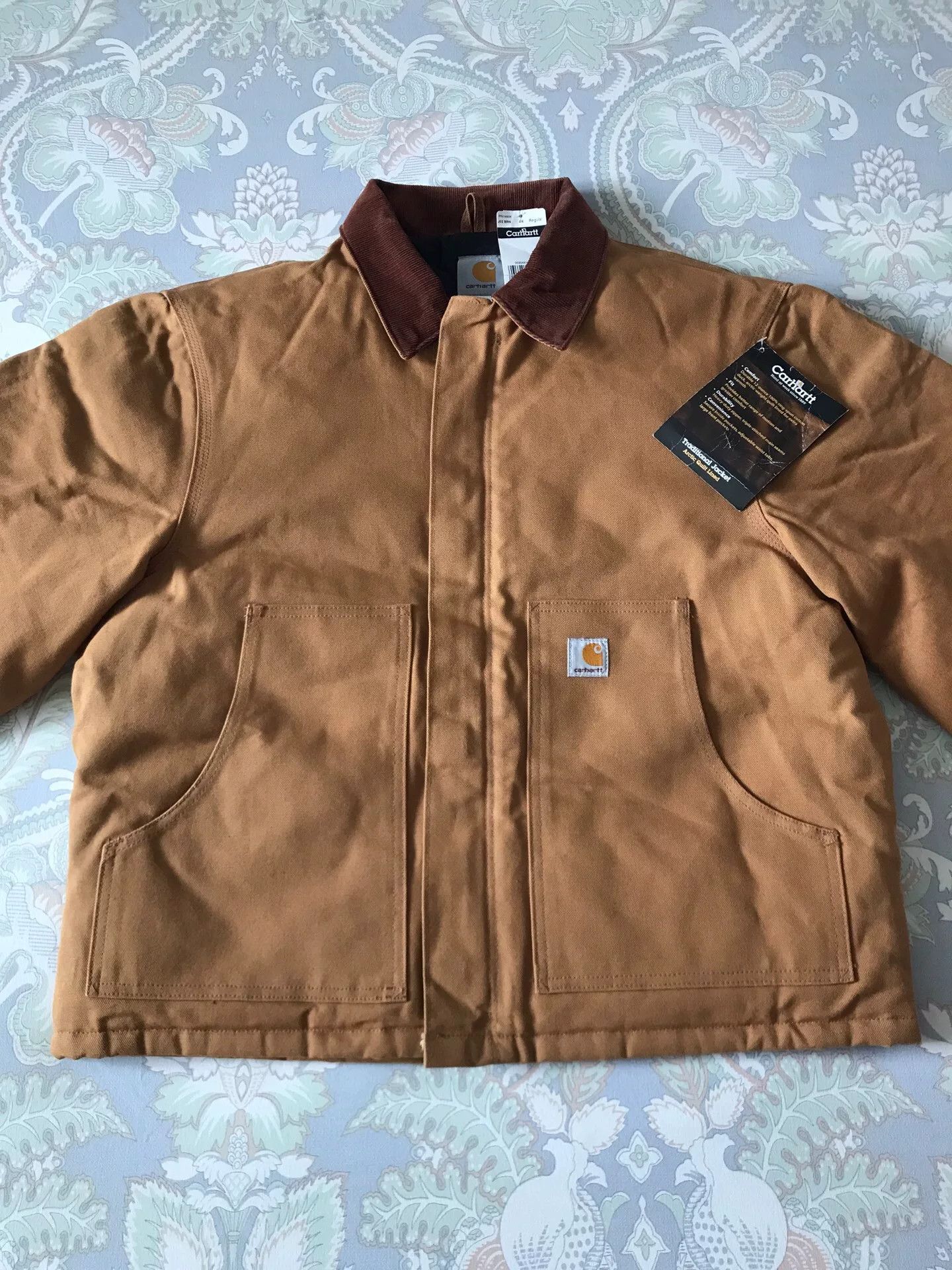 Carhartt Carhartt J02 Brown Canvas Work Jacket Size US S / EU 44-46 / 1 - 4 Thumbnail