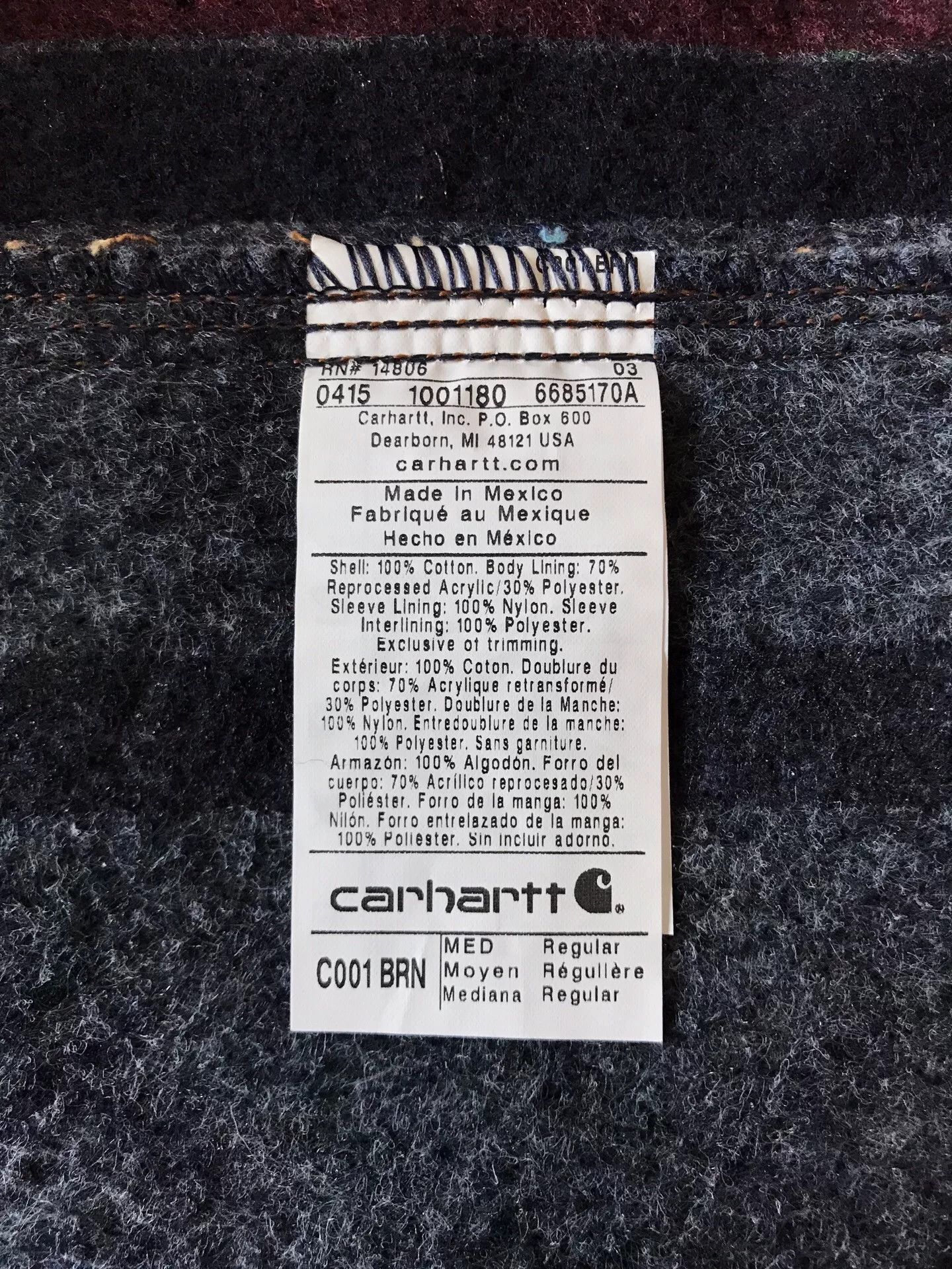 Carhartt Carhartt C001 Brown Canvas Work Jacket Size US M / EU 48-50 / 2 - 9 Thumbnail