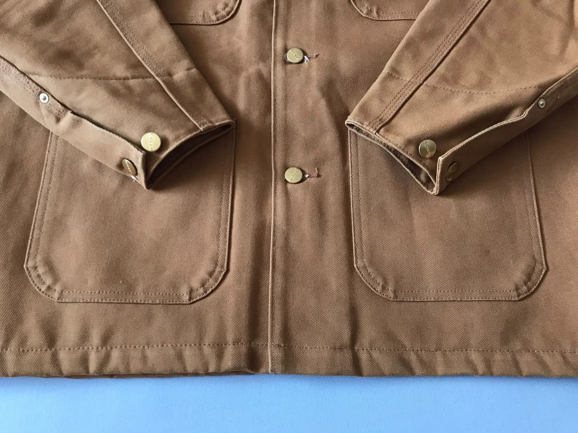 Carhartt Carhartt C001 Brown Canvas Work Jacket Size US M / EU 48-50 / 2 - 6 Thumbnail