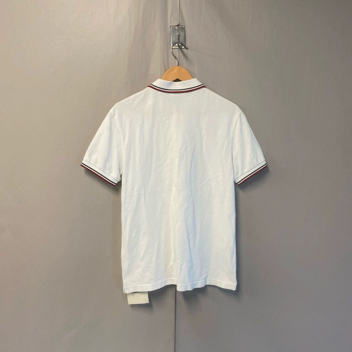 Prada Prada White Chest Logo Polo Shirt Size US M / EU 48-50 / 2 - 2 Thumbnail