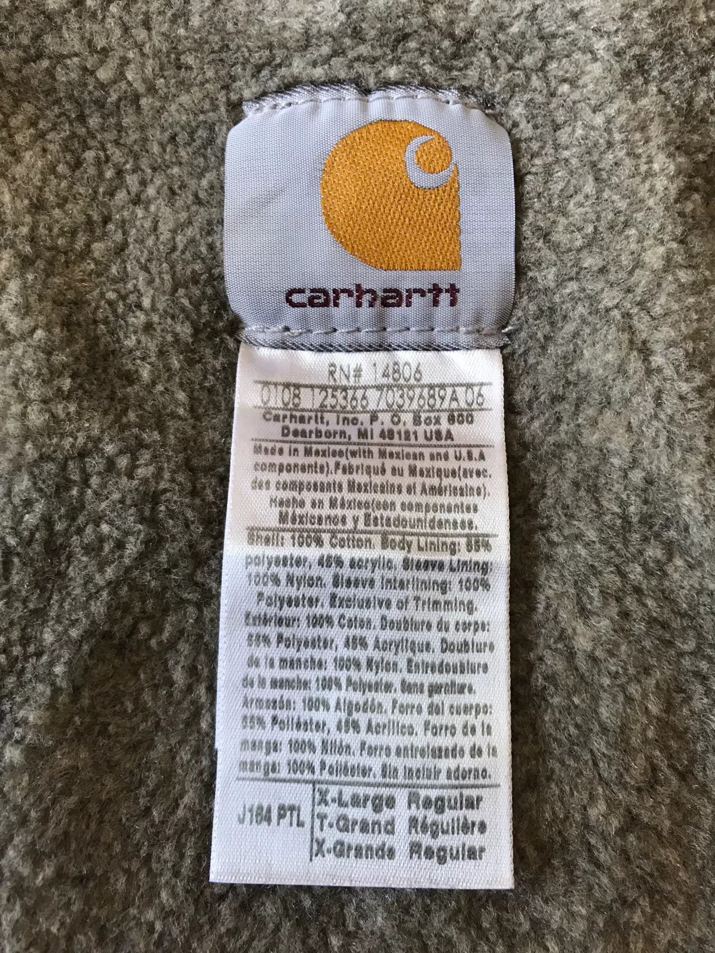 Carhartt Carhartt J164 PTL Canvas Jacket Size US XL / EU 56 / 4 - 9 Thumbnail