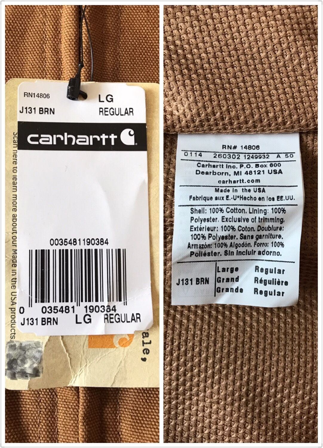 Carhartt 125th Anniversary Carhartt J131 Jacket Size US L / EU 52-54 / 3 - 9 Thumbnail
