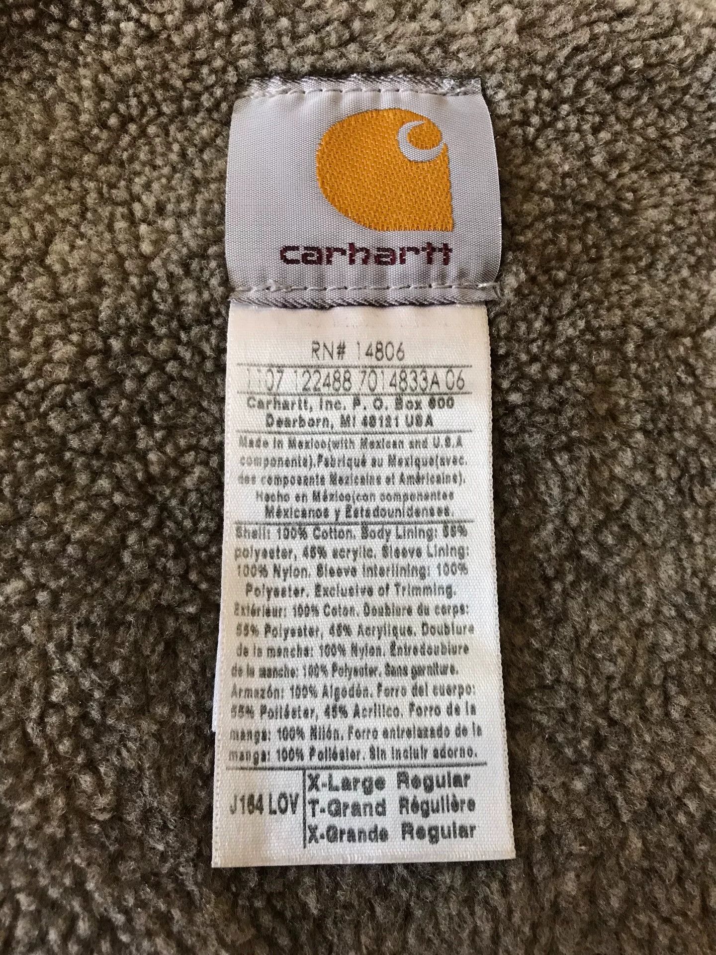 Carhartt Carhartt J164 Olive Green XL Work Jacket Size US XL / EU 56 / 4 - 9 Thumbnail