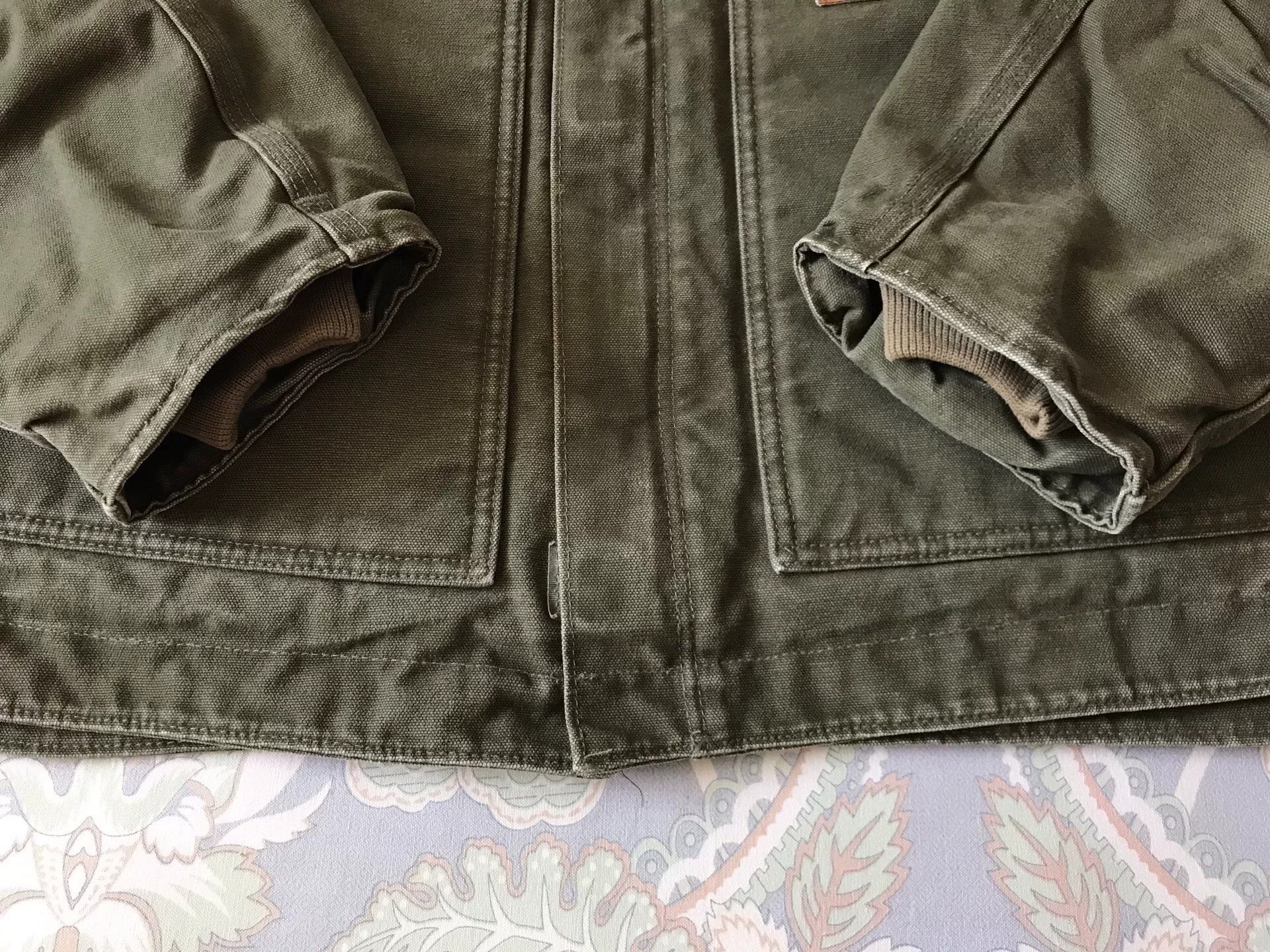 Carhartt Carhartt J164 Olive Green XL Work Jacket Size US XL / EU 56 / 4 - 5 Thumbnail