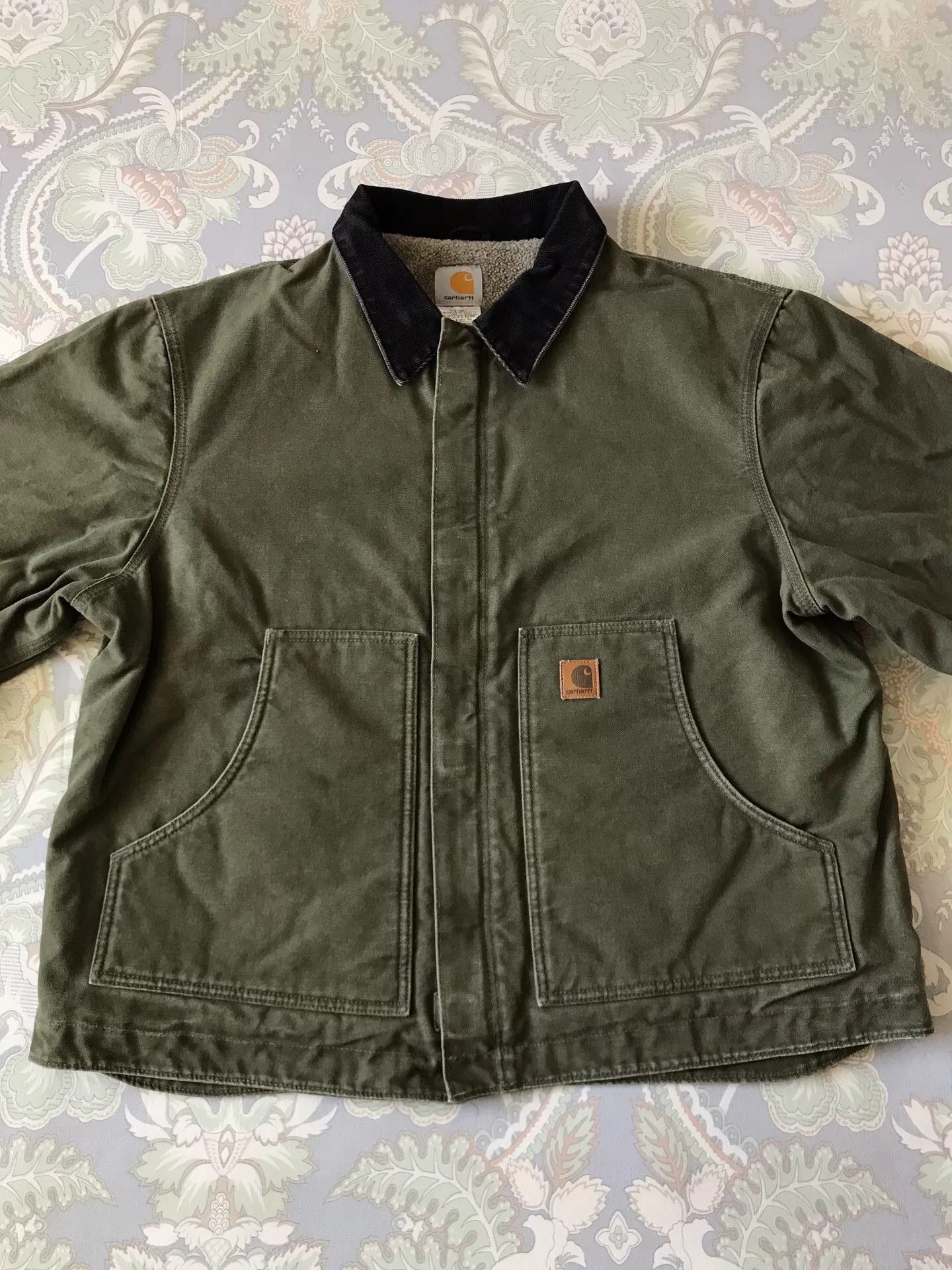 Carhartt Carhartt J164 Olive Green XL Work Jacket Size US XL / EU 56 / 4 - 4 Thumbnail