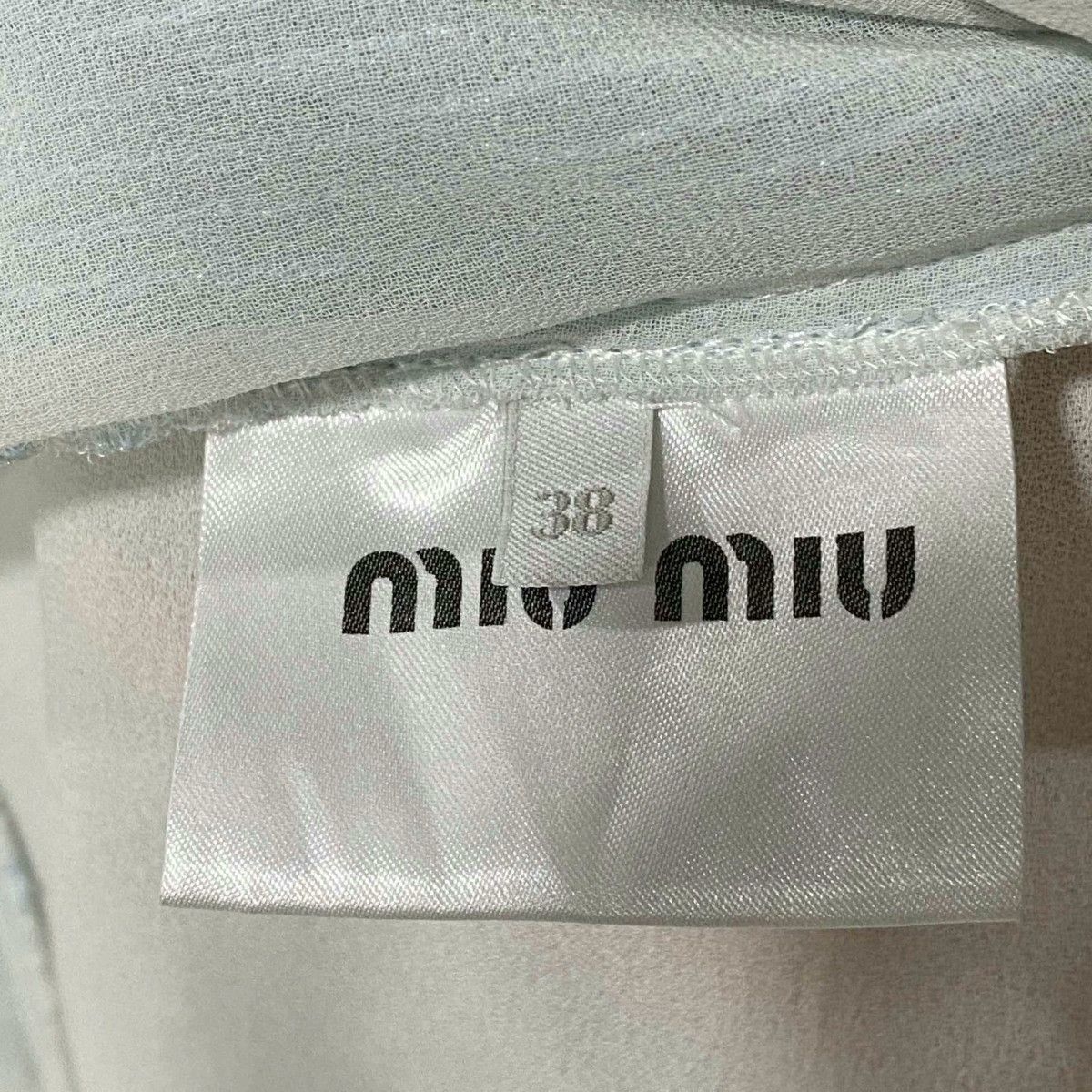 Miu Miu MIUMIU Sequined Blue White Top Size S / US 4 / IT 40 - 5 Thumbnail