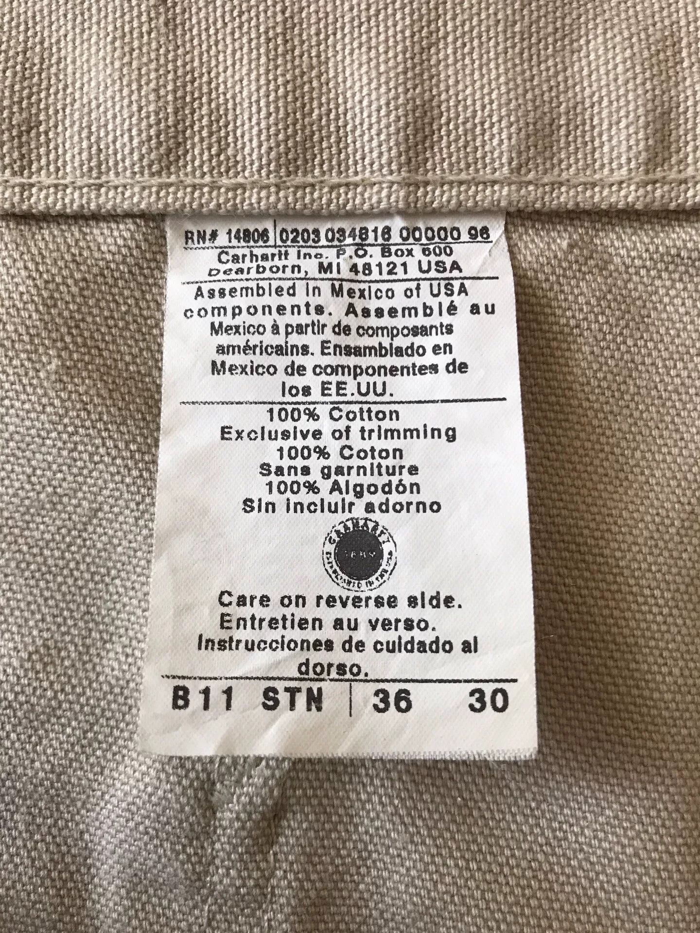 Carhartt Carhartt B11 STN Stone Work Pants Size US 36 / EU 52 - 9 Thumbnail