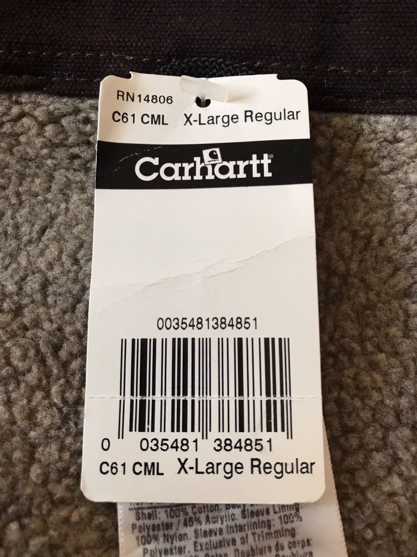 Carhartt Carhartt C61 CML Washed Canvas Work Jacket Size US XL / EU 56 / 4 - 8 Thumbnail