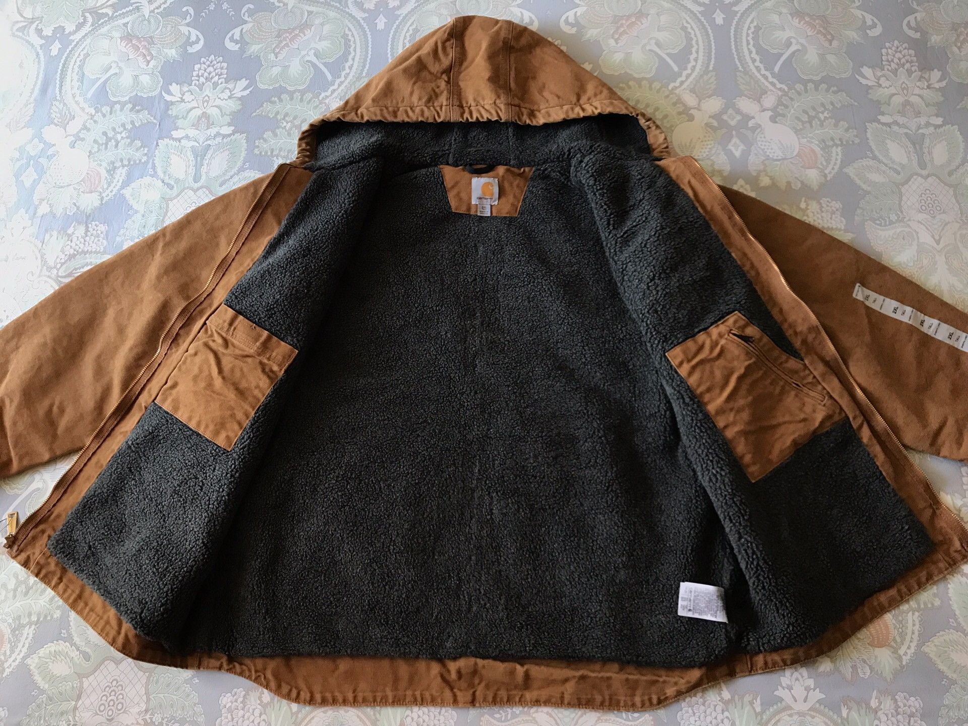 Carhartt Carhartt J141 Classic Brown Hooded Jacket Size US XXL / EU 58 / 5 - 3 Thumbnail