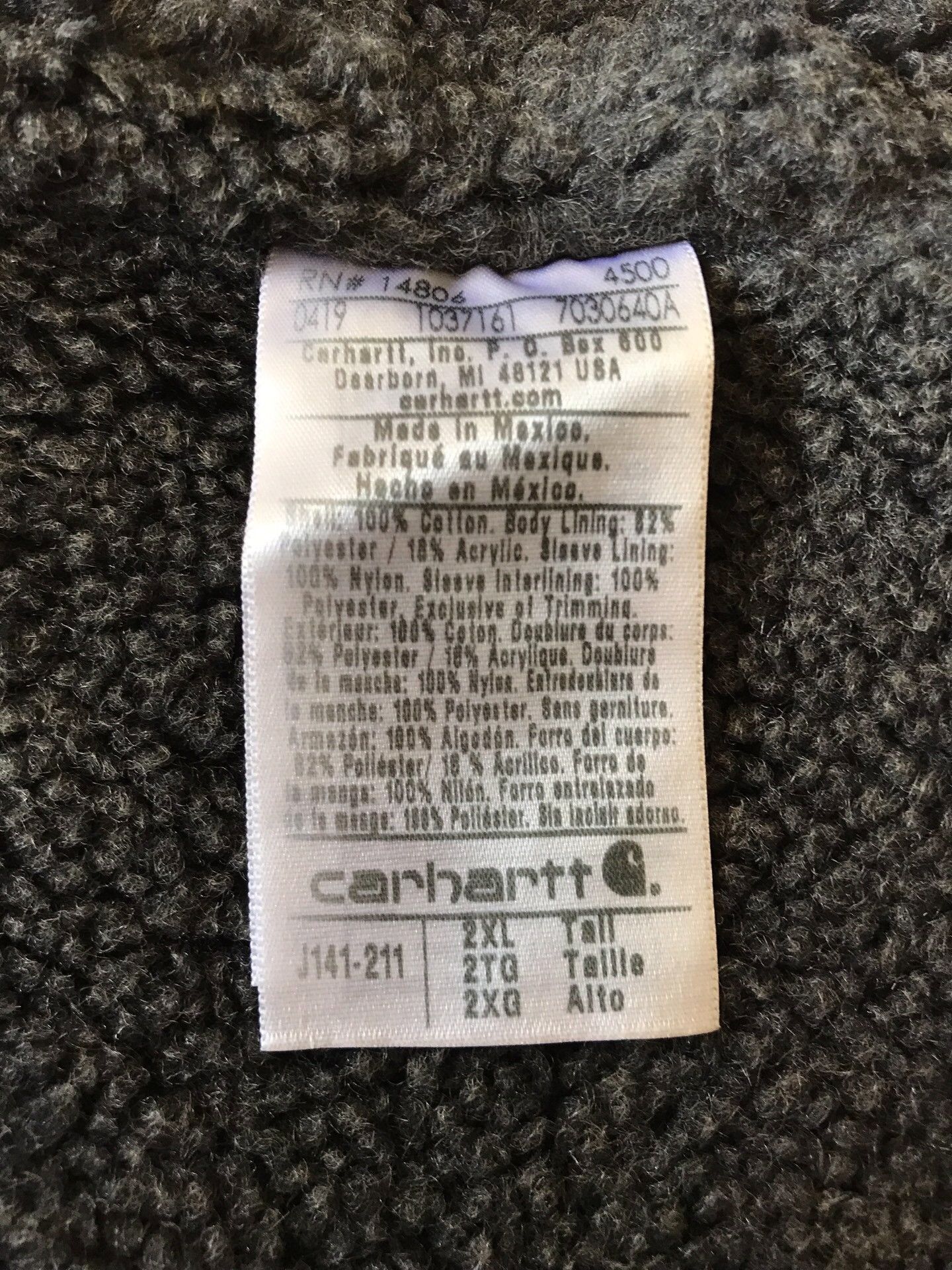 Carhartt Carhartt J141 Classic Brown Hooded Jacket Size US XXL / EU 58 / 5 - 9 Thumbnail