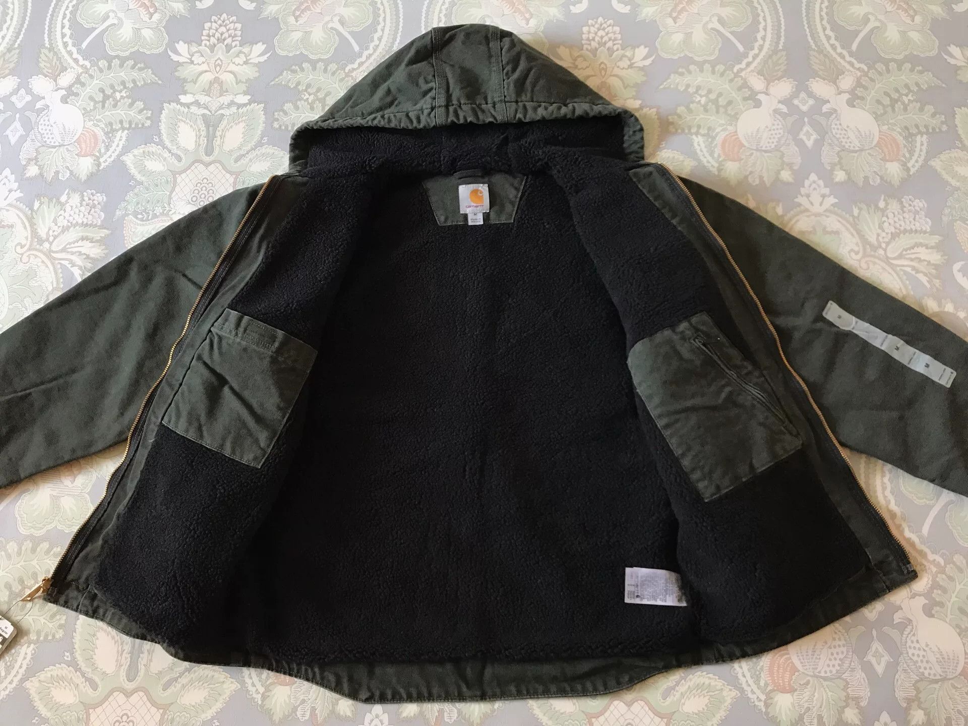 Carhartt Carhartt J141 Washed Canvas Hooded Jacket Size US M / EU 48-50 / 2 - 3 Thumbnail