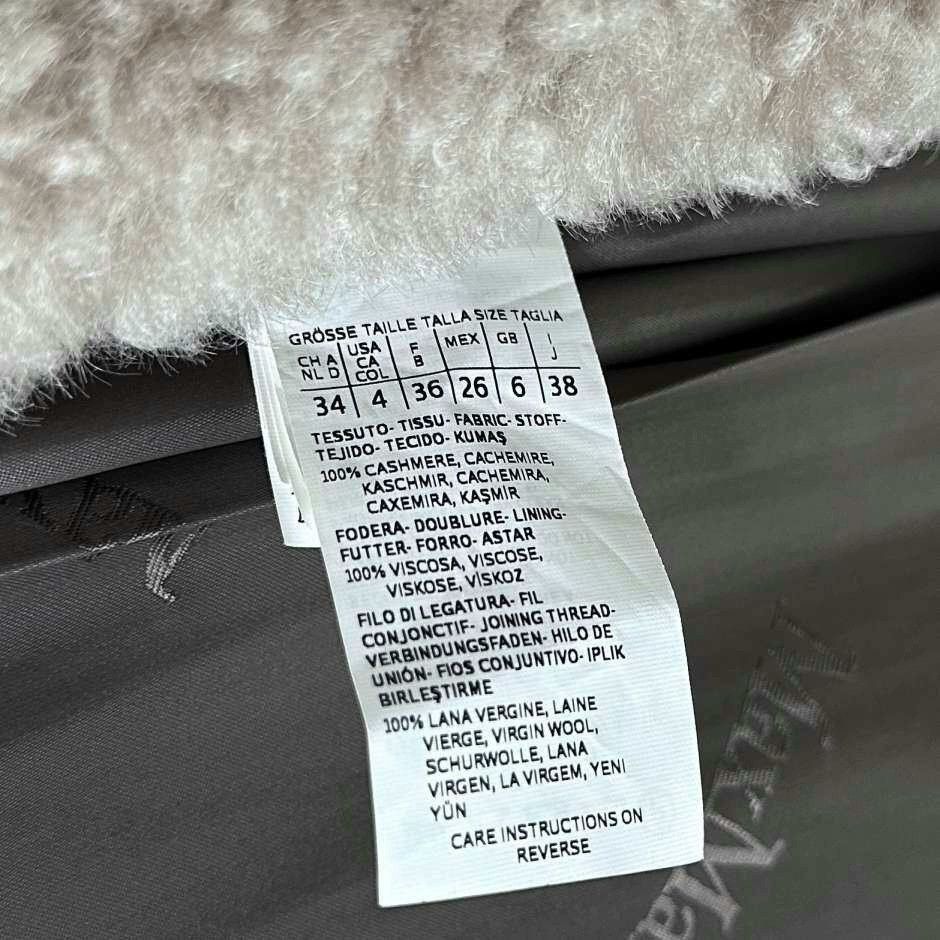 Max Mara Cashmere Lamb Wool Spliced Bathrobe Coat Size S / US 4 / IT 40 - 5 Thumbnail