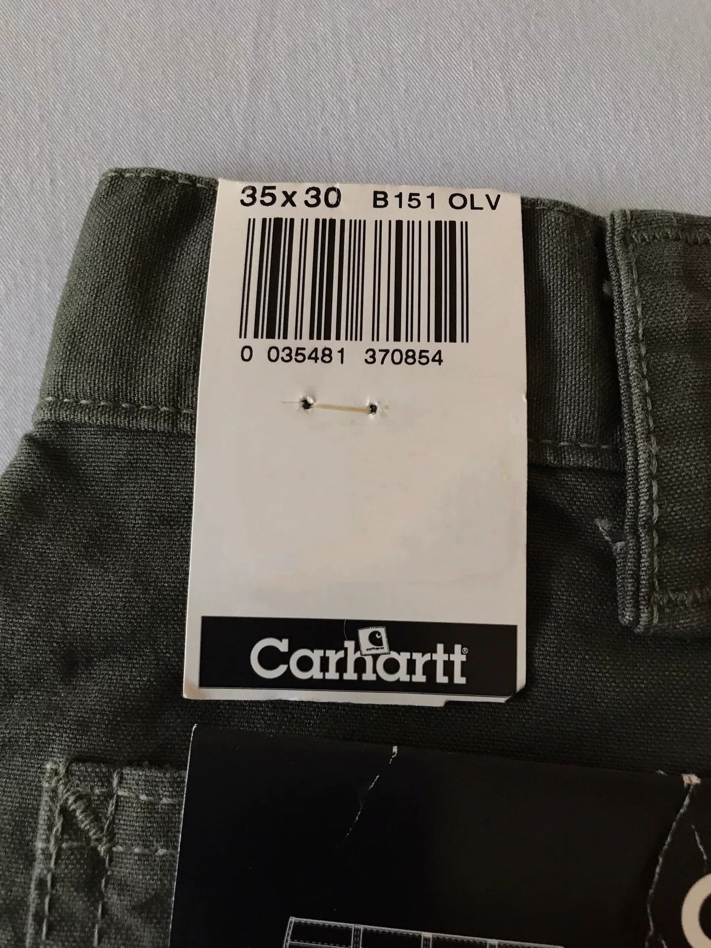 Carhartt Carhartt B151 Canvas Work Pants W35L30 Size US 35 - 8 Thumbnail