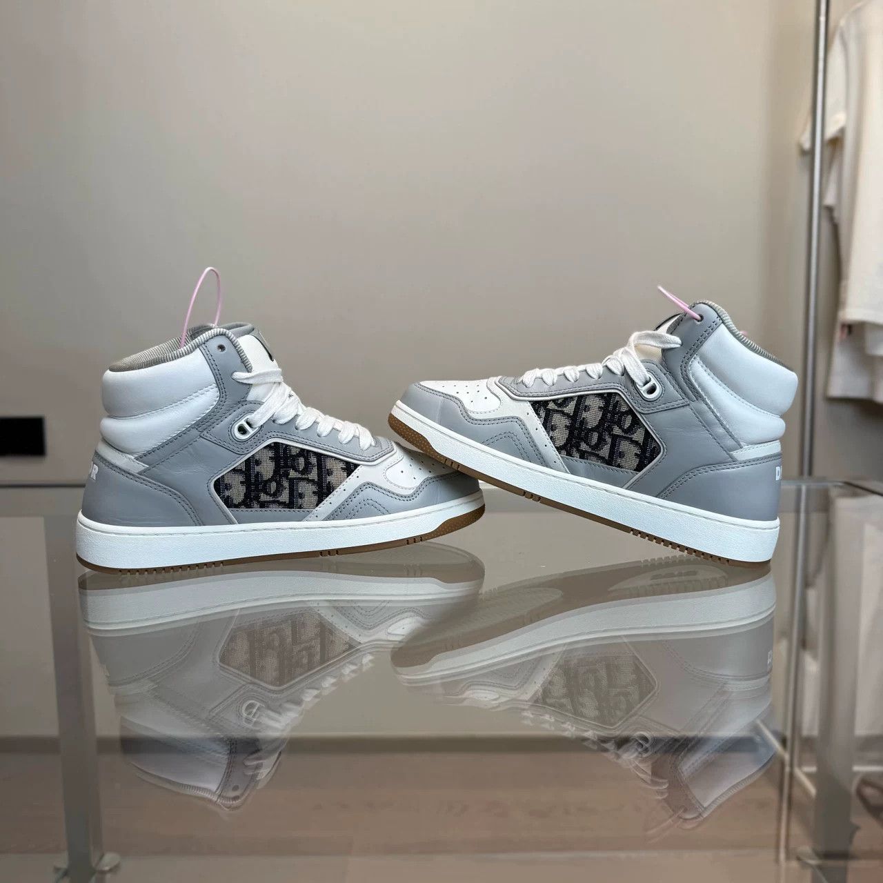 Dior Dior B27 White Gray High Top Size US 5 / IT 35 - 6 Thumbnail