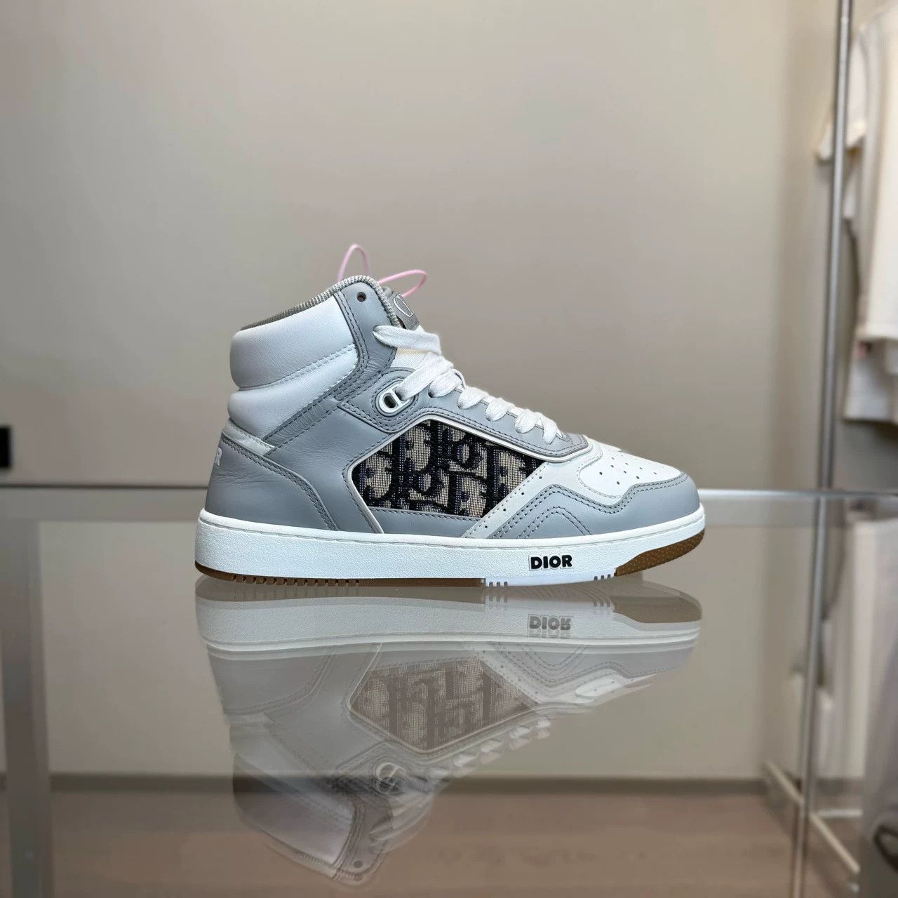 Dior Dior B27 White Gray High Top Size US 5 / IT 35 - 2 Thumbnail